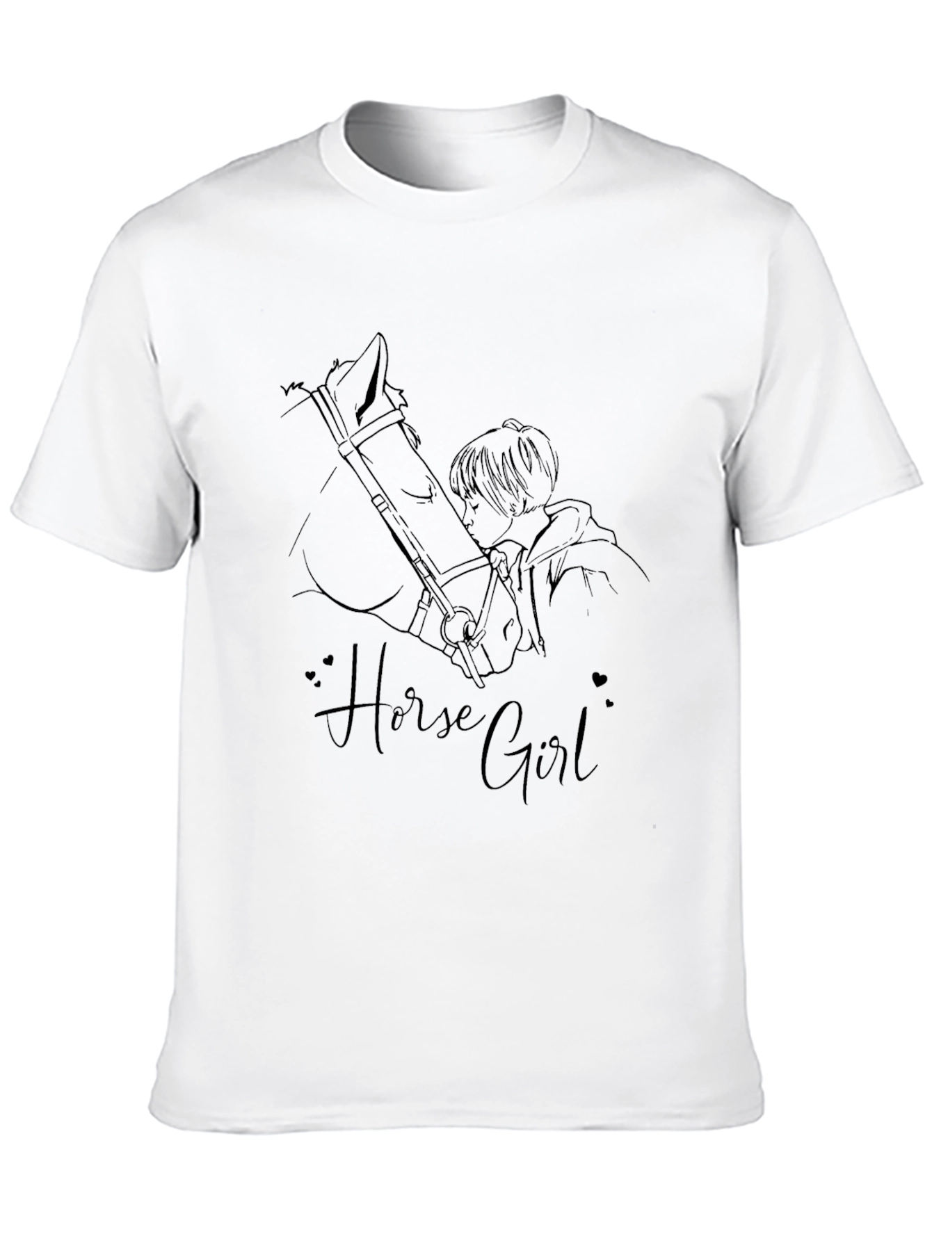 Horse Girl Black T-Shirt