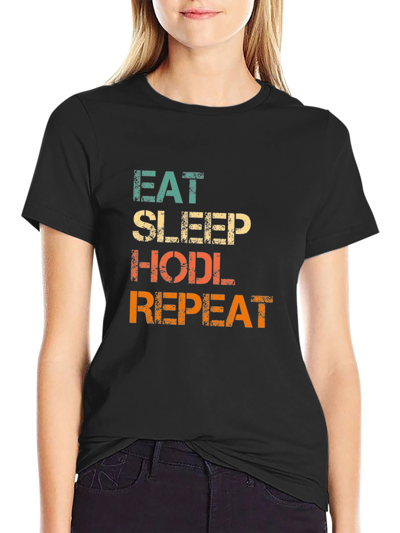 Eat Sleep HODL Repeat Crypto T-Shirt