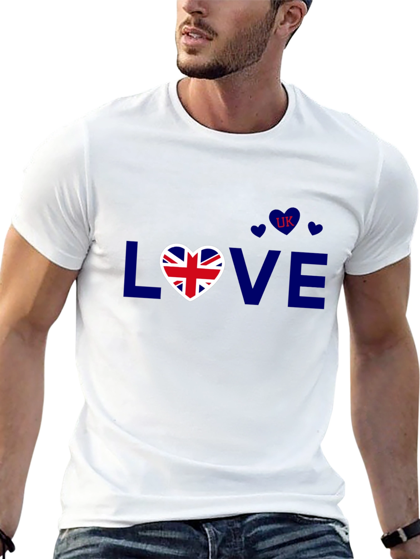 Love UK T-Shirt - British Flag Heart