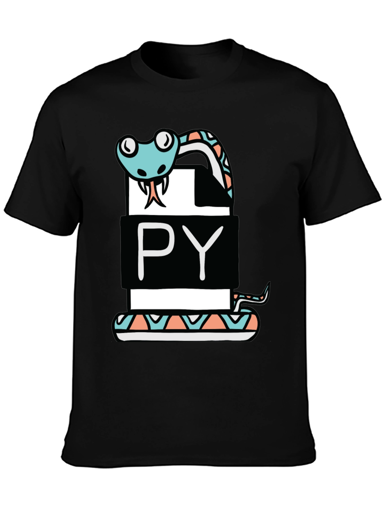 Python Programmer Snake Graphic T-Shirt