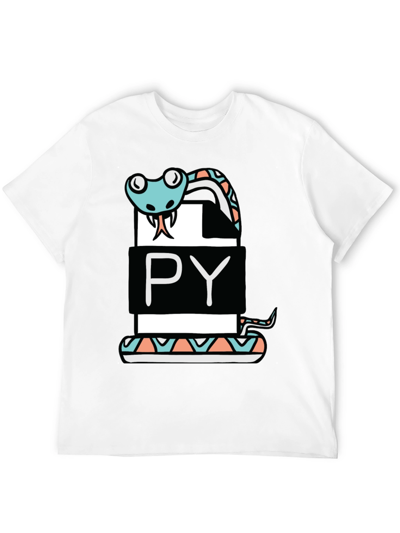 Python Programmer Snake Graphic T-Shirt