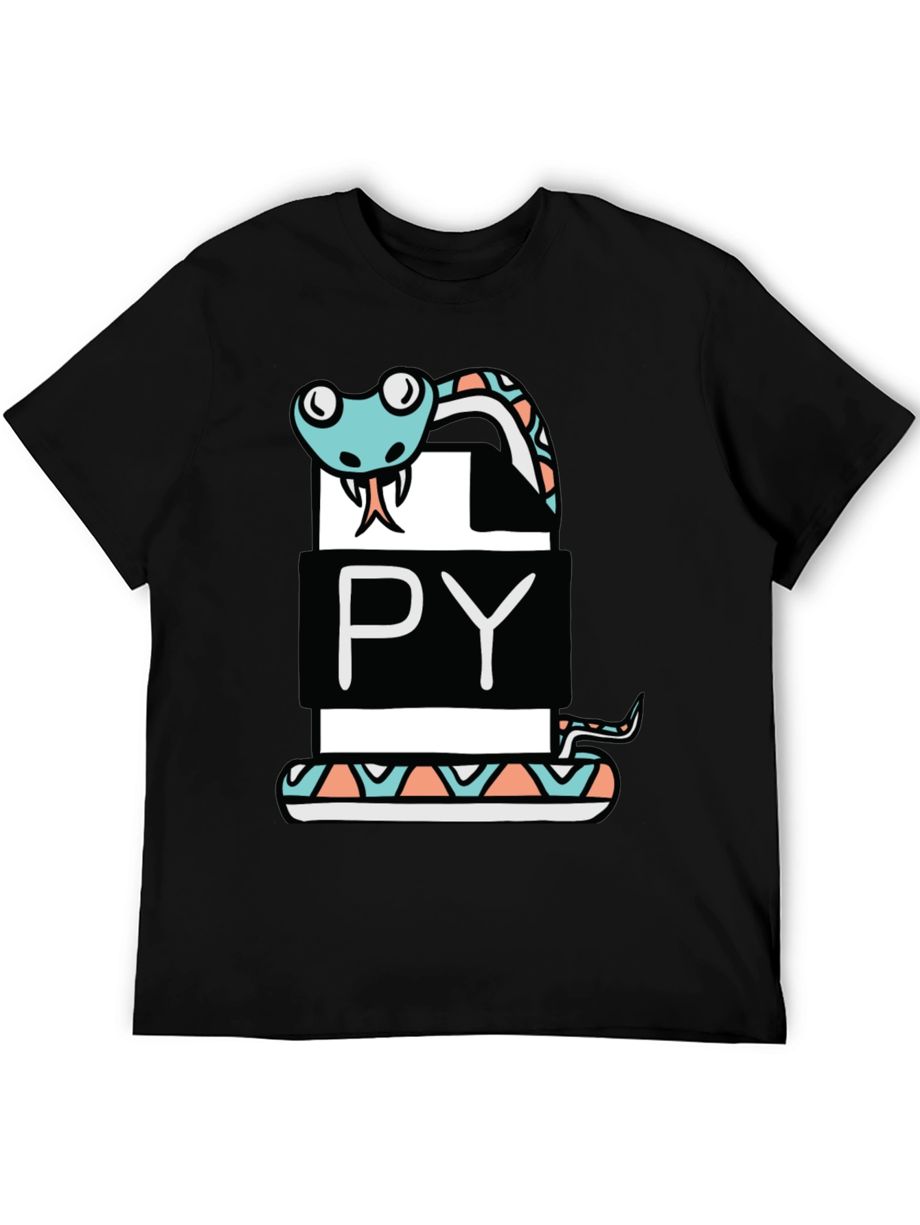 Python Programmer Snake Graphic T-Shirt