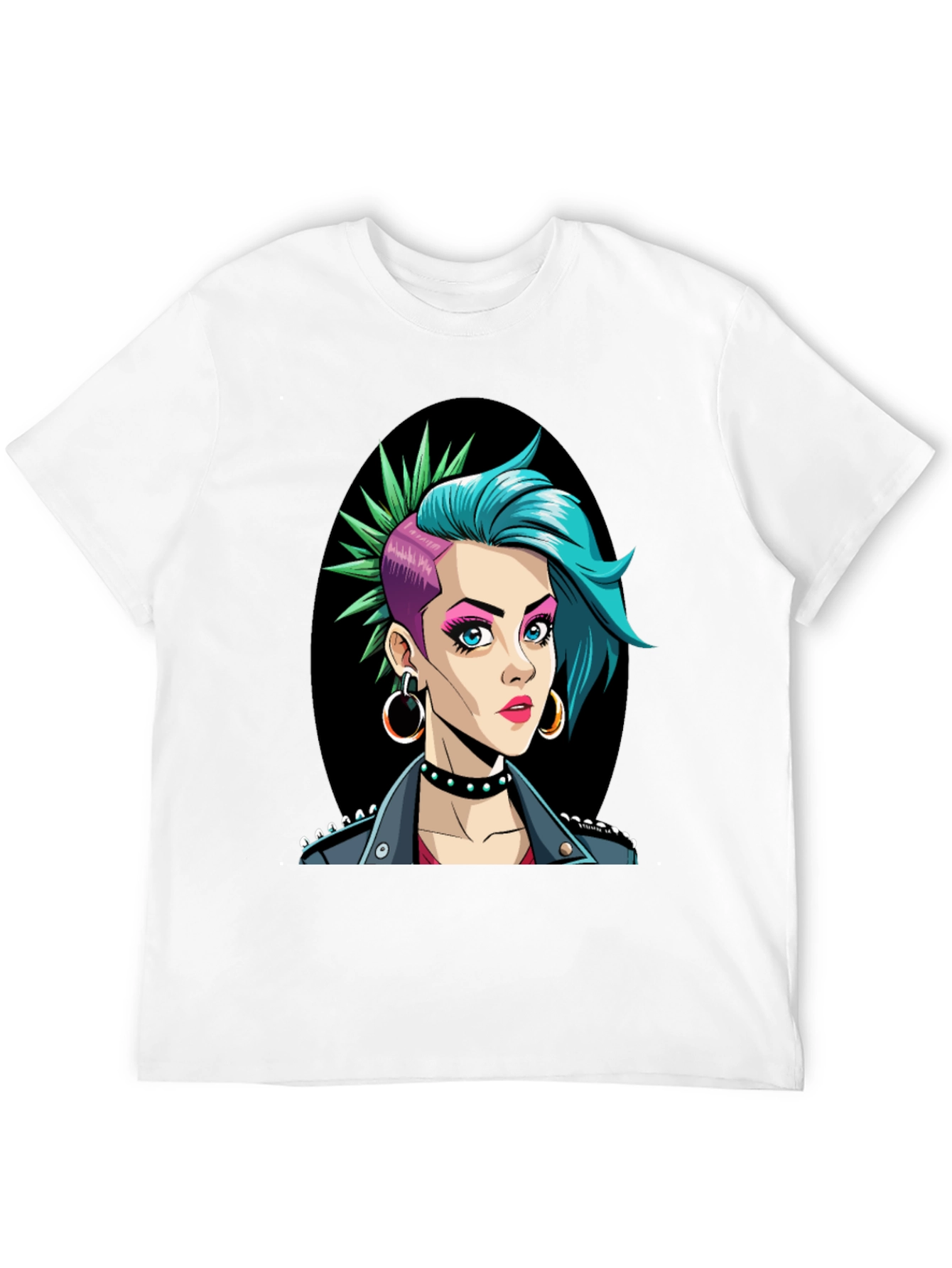 Punk Rock Girl T-Shirt - Edgy Graphic Tee