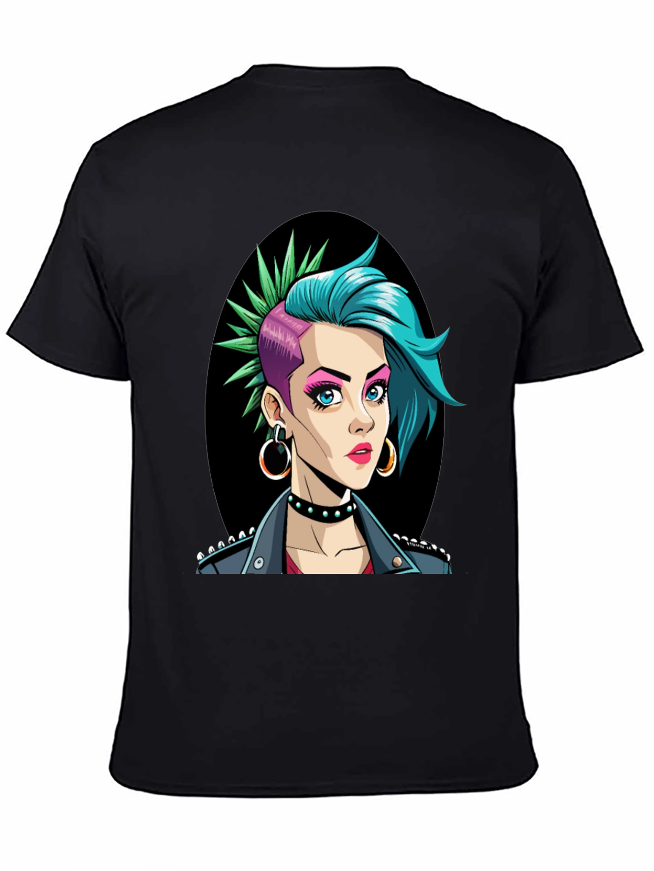 Punk Rock Girl T-Shirt - Edgy Graphic Tee