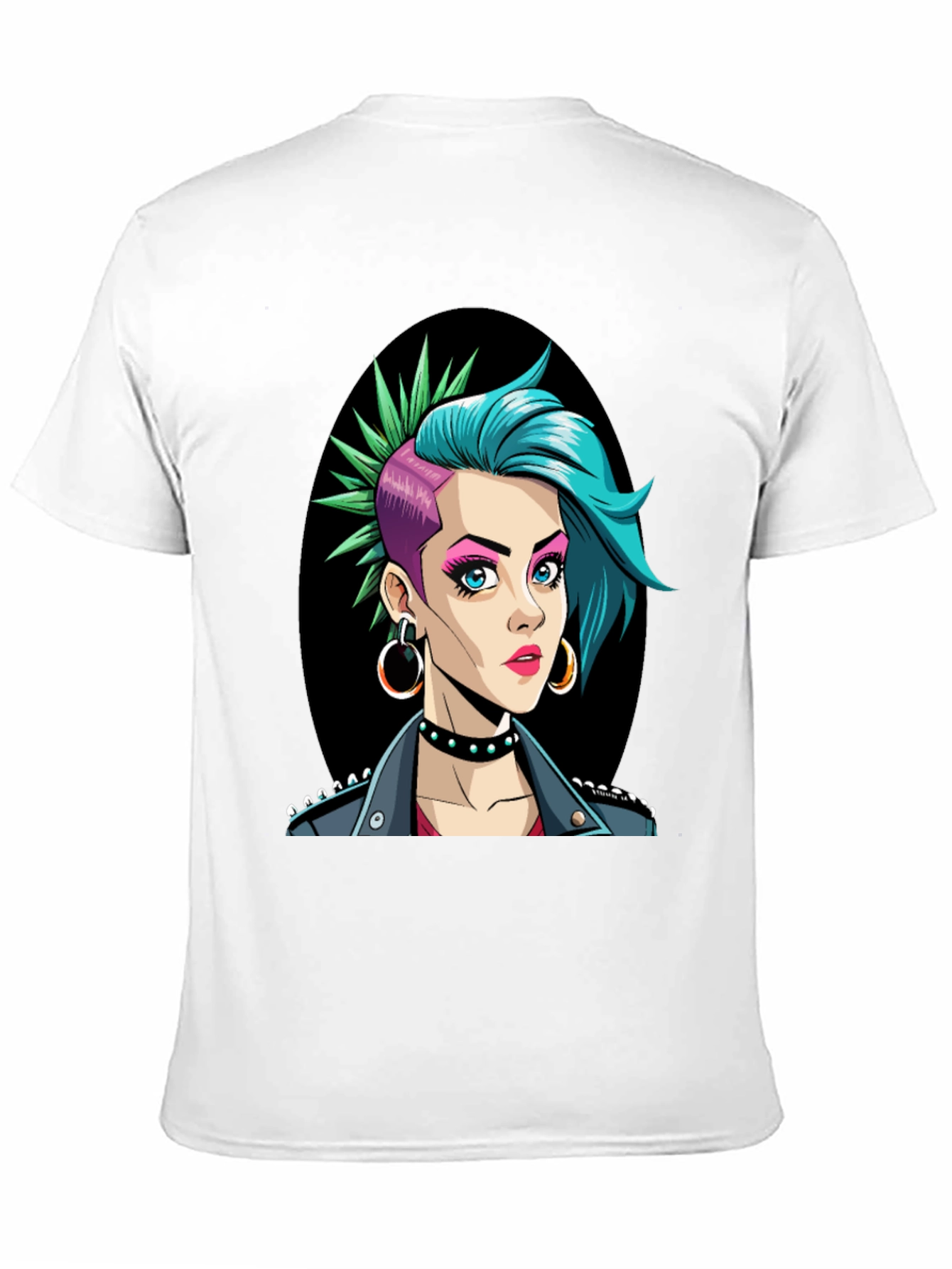 Punk Rock Girl T-Shirt - Edgy Graphic Tee