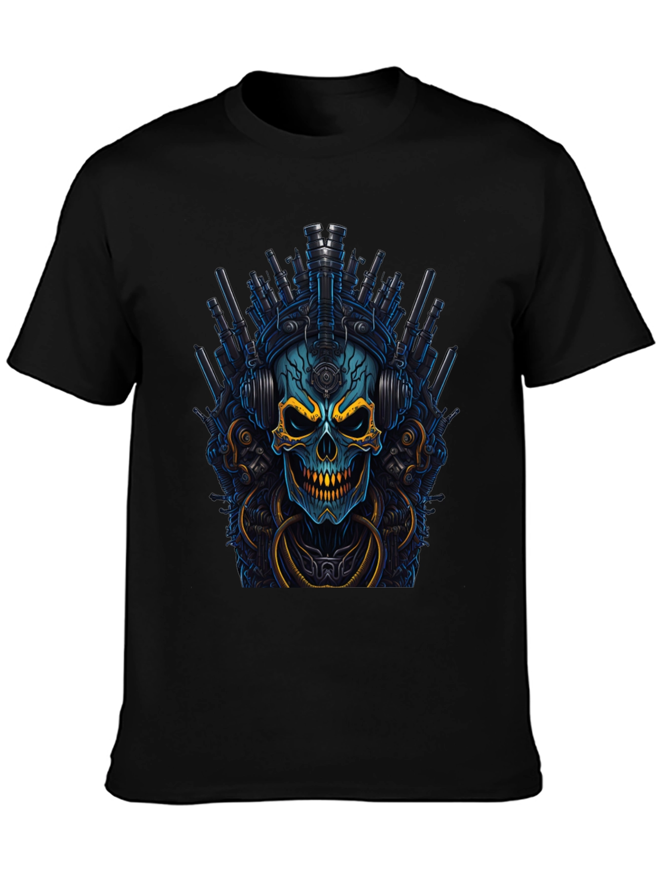 Cyberpunk Skull Graphic Tee