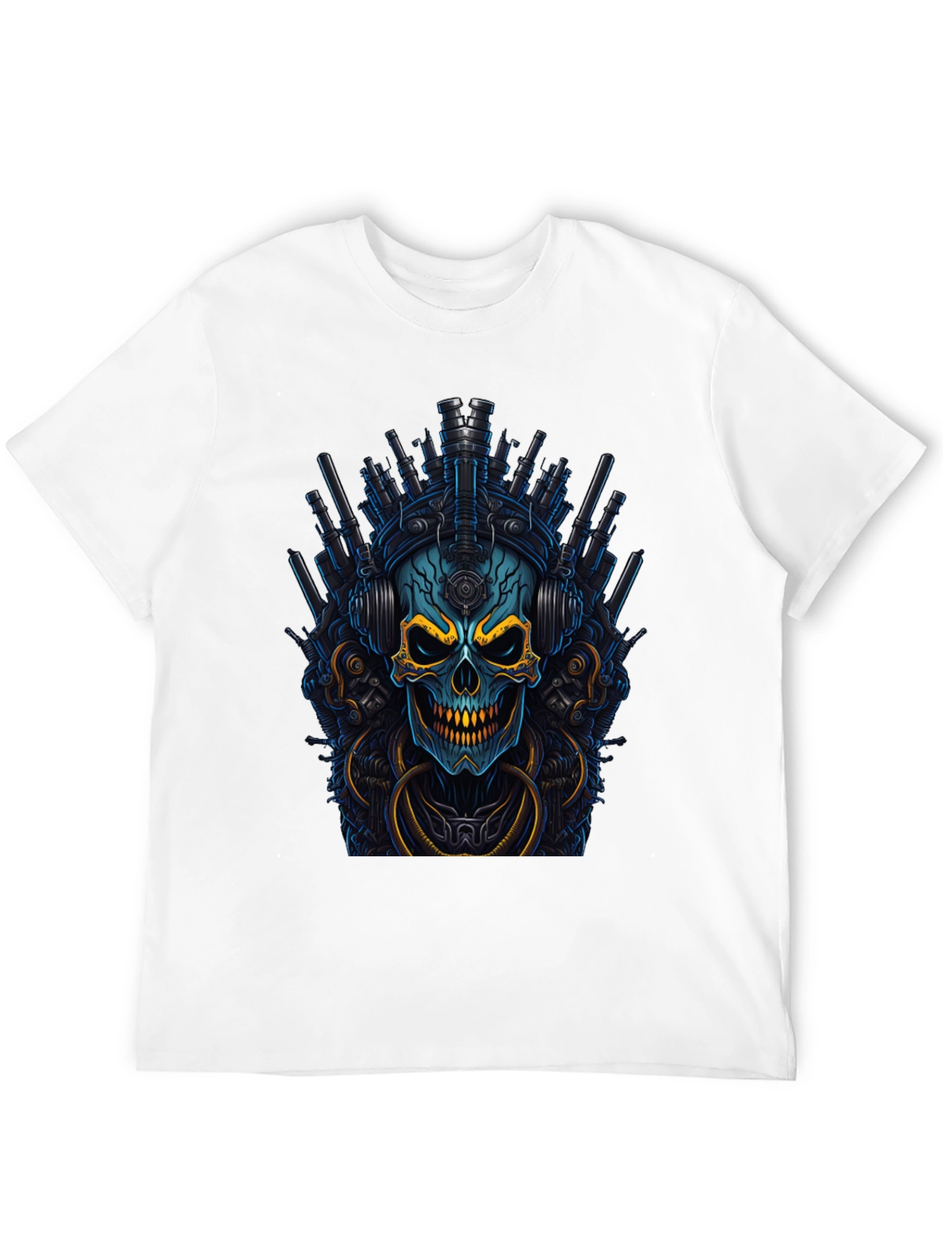 Cyberpunk Skull Graphic Tee