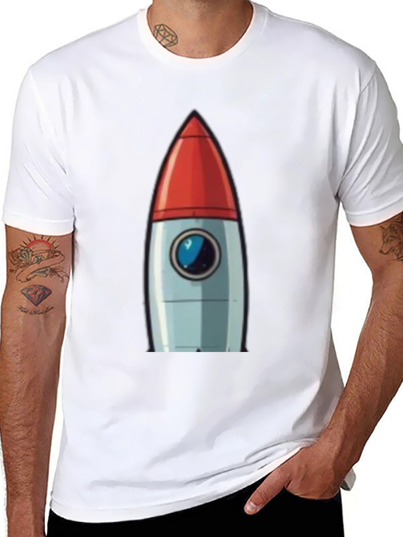 Retro Rocket T-Shirt - Blast Off in Style!