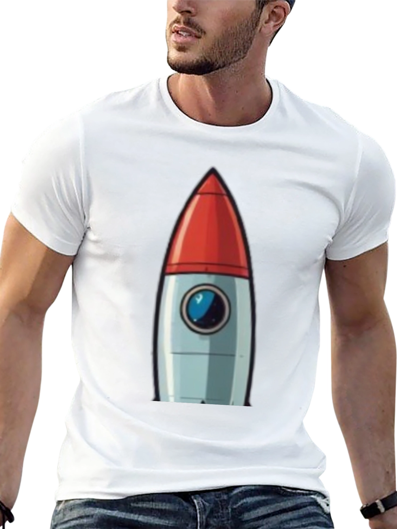 Retro Rocket T-Shirt - Blast Off in Style!