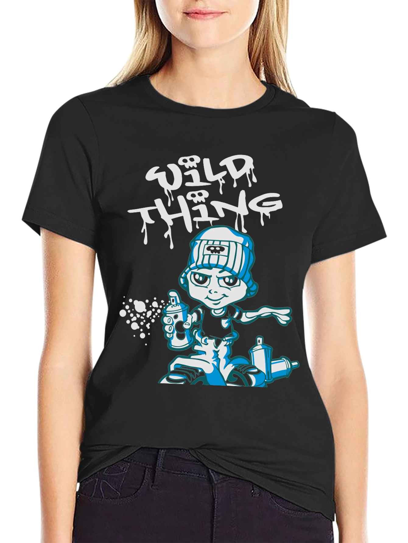 Wild Thing Graffiti Artist Graphic T-Shirt