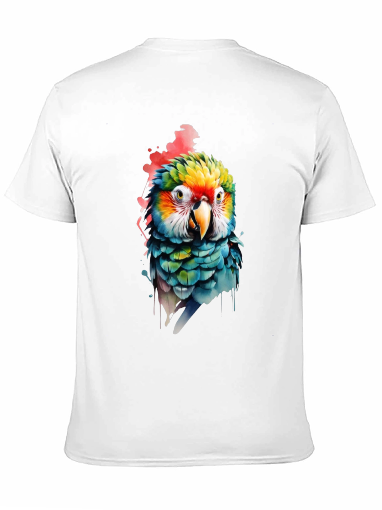 Parrot Graphic Print Black T-Shirt