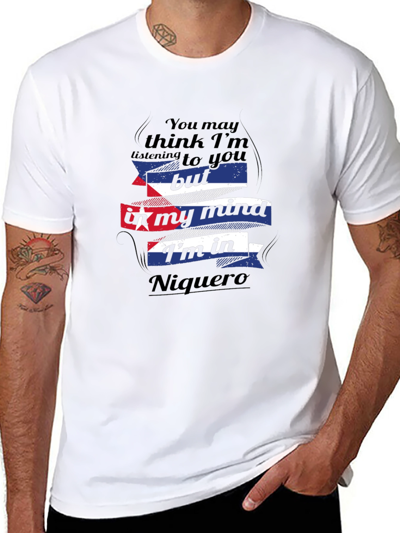 Cuban Flag Niquero Mind T-Shirt