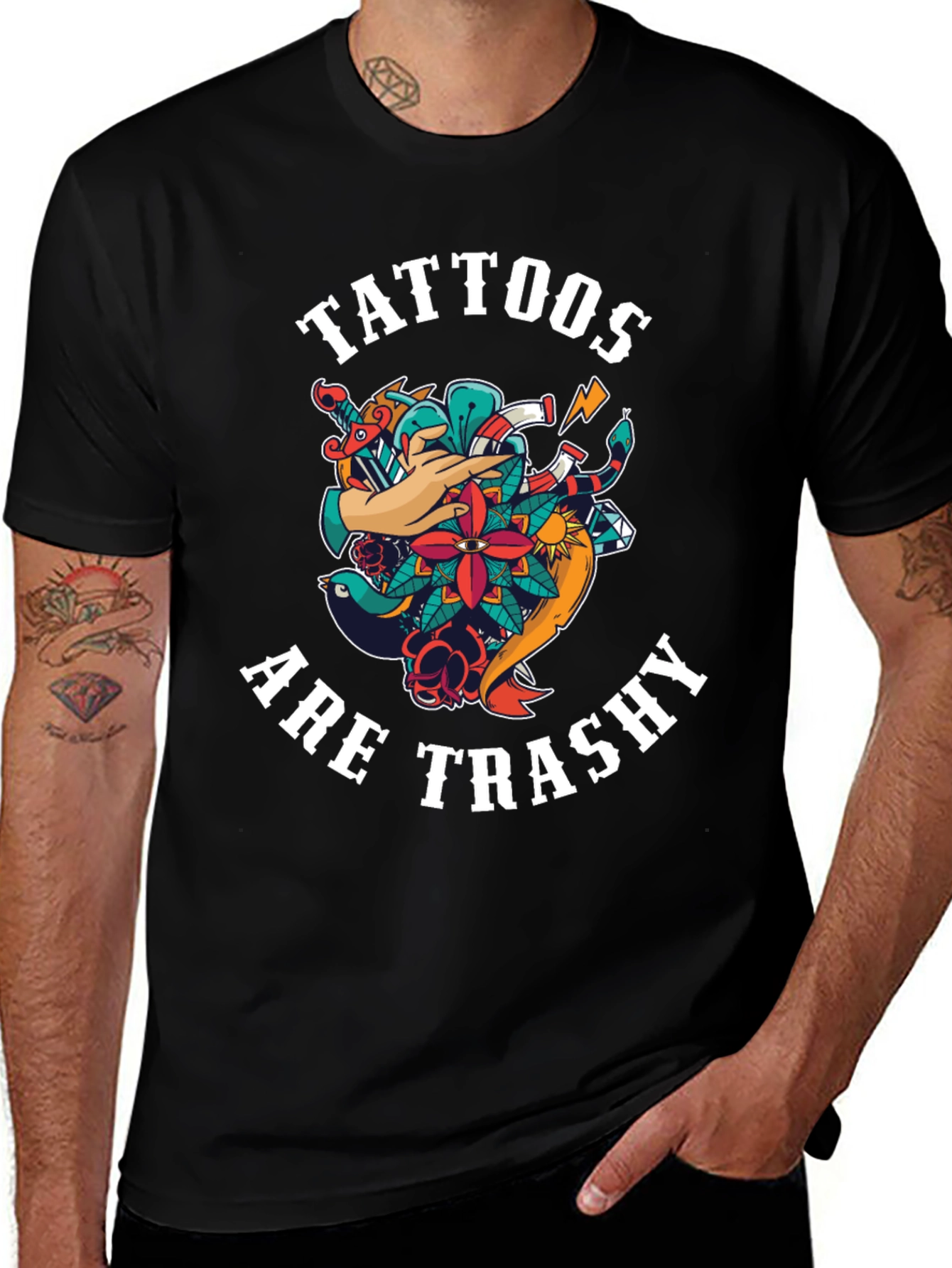 Tattoos Are Trashy Graphic T-Shirt