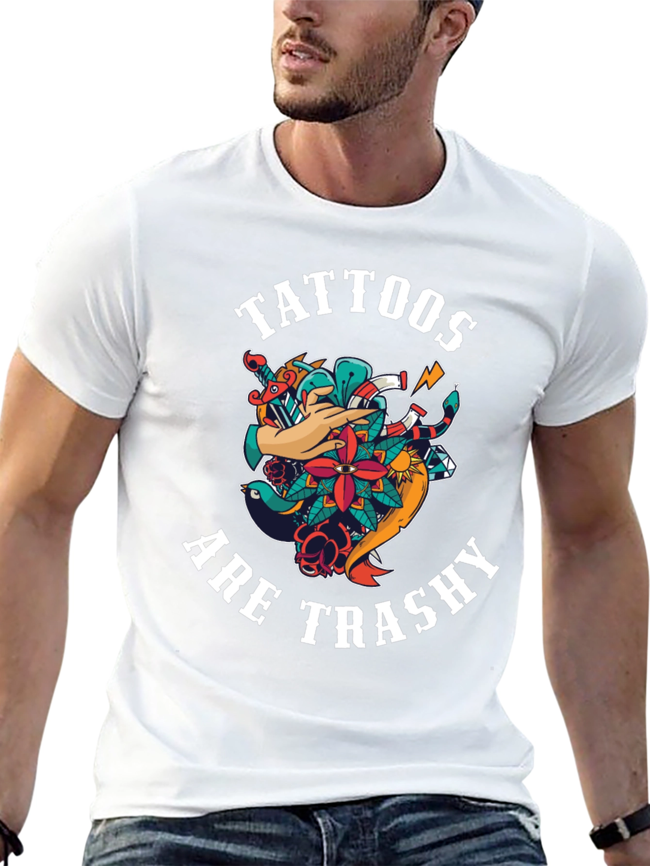Tattoos Are Trashy Graphic T-Shirt