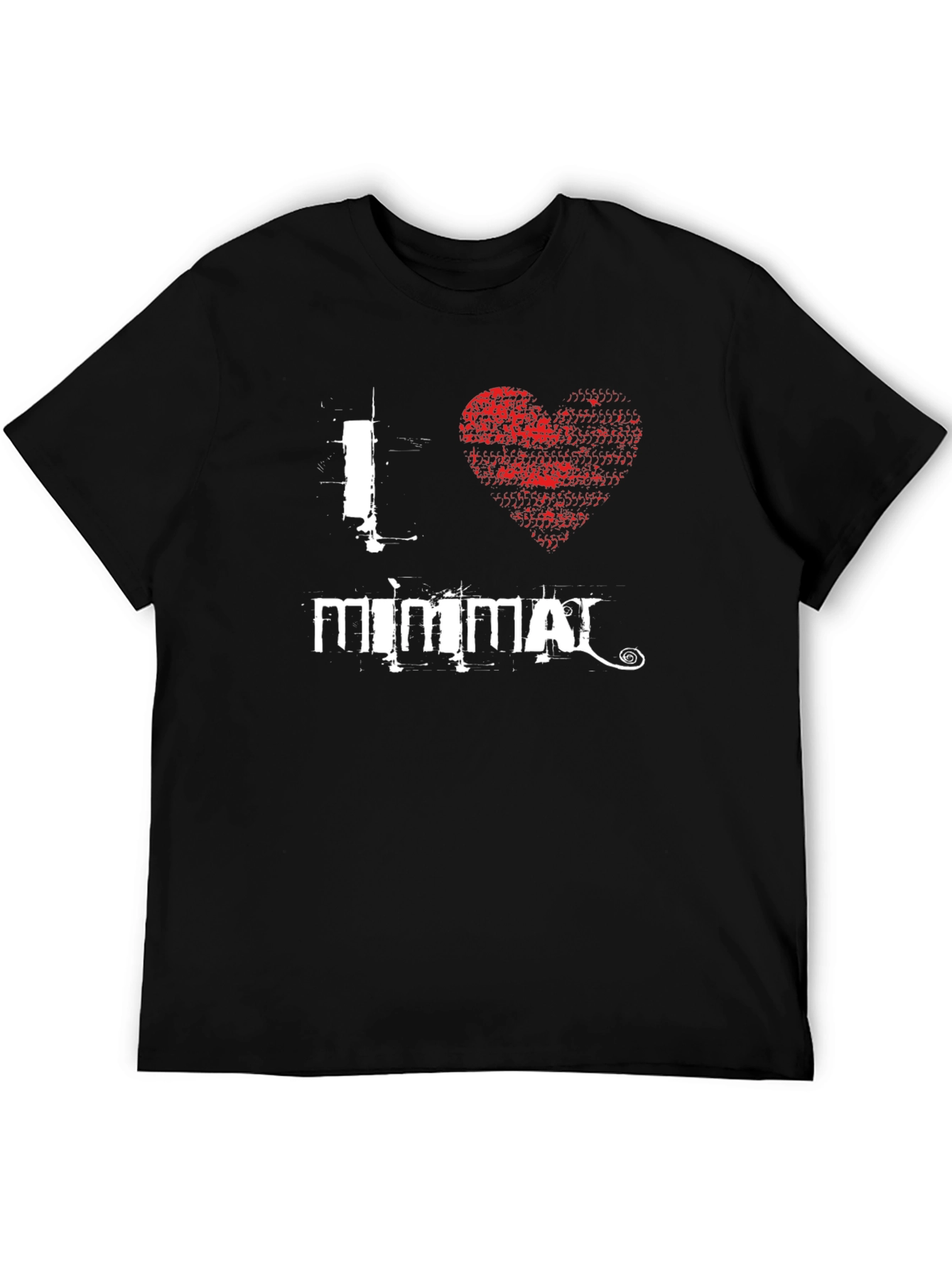 I Heart Mimmal Black T-Shirt