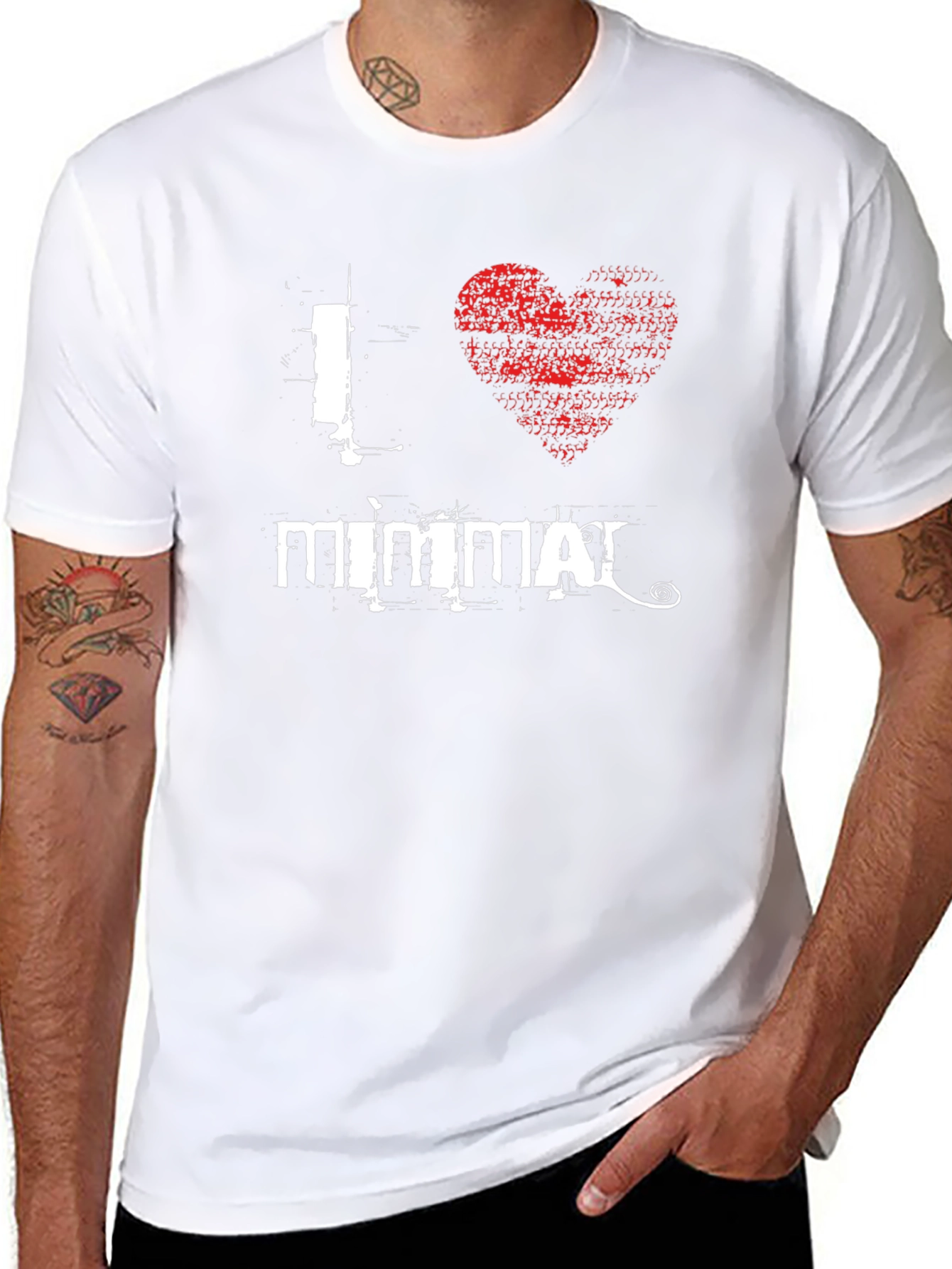 I Heart Mimmal Black T-Shirt