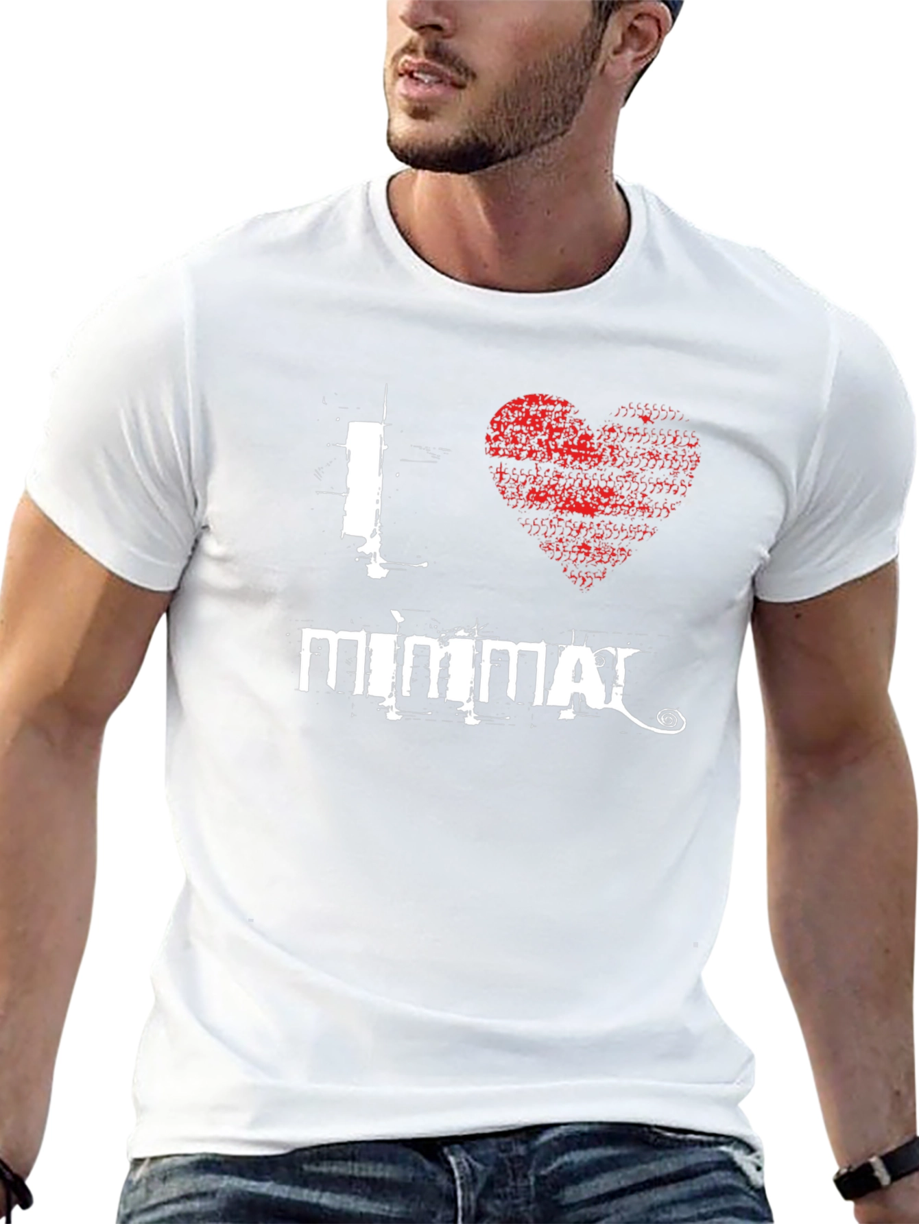 I Heart Mimmal Black T-Shirt