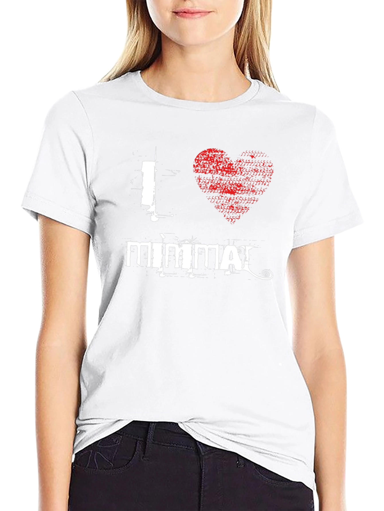 I Heart Mimmal Black T-Shirt