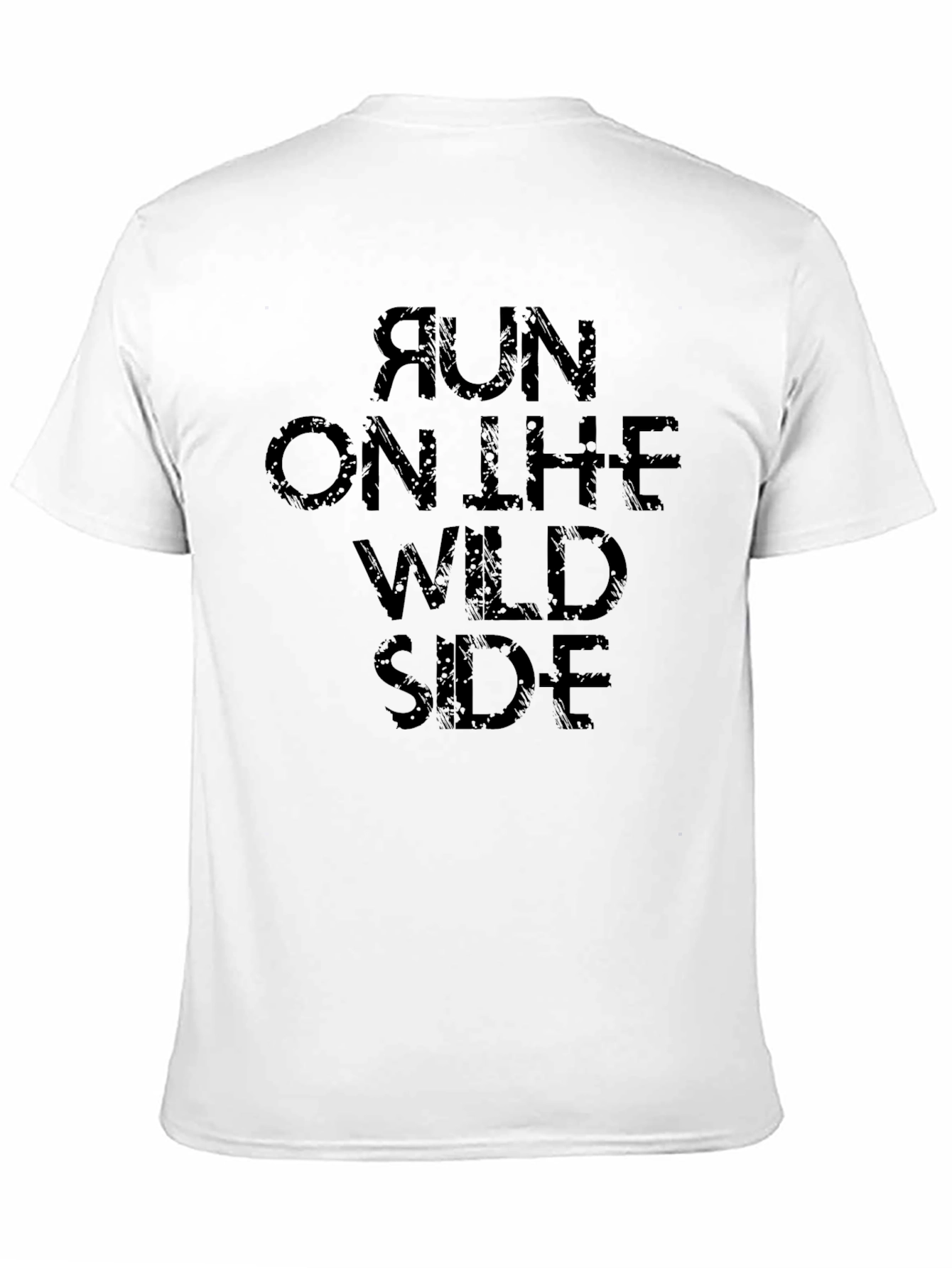 Run On The Wild Side Black Graphic T-Shirt