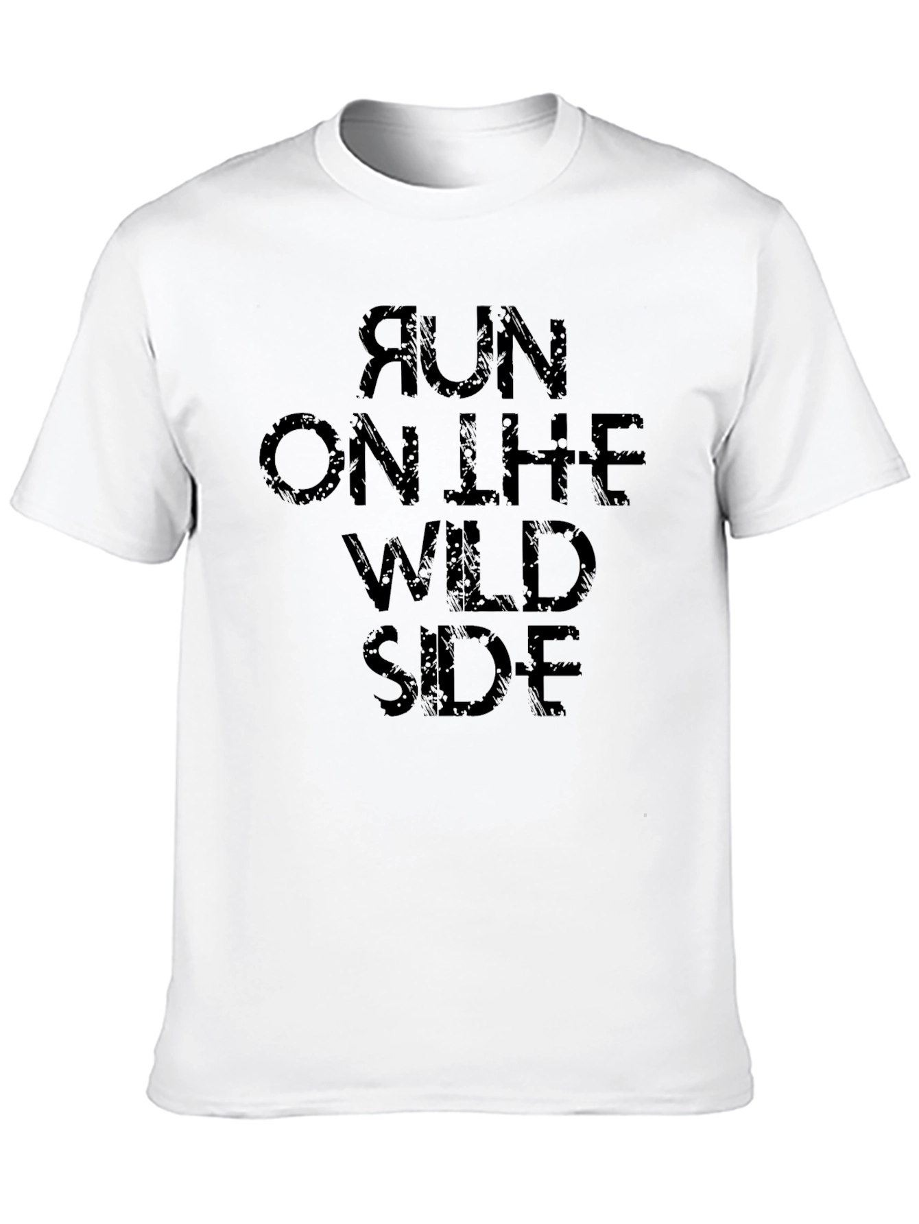 Run On The Wild Side Black Graphic T-Shirt