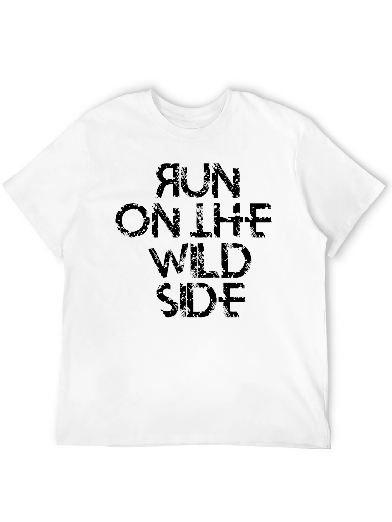 Run On The Wild Side Black Graphic T-Shirt