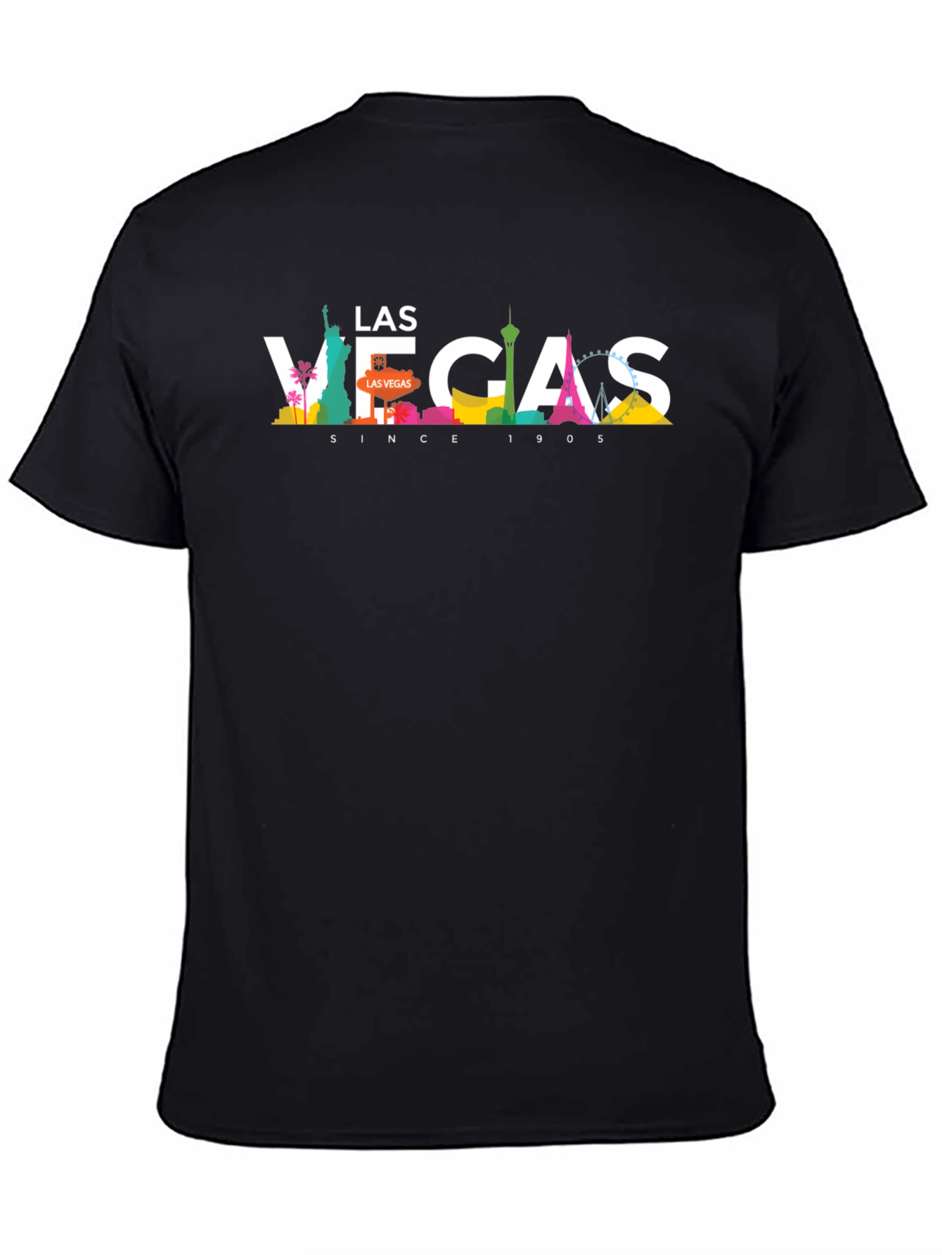 Las Vegas Skyline T-Shirt - Black