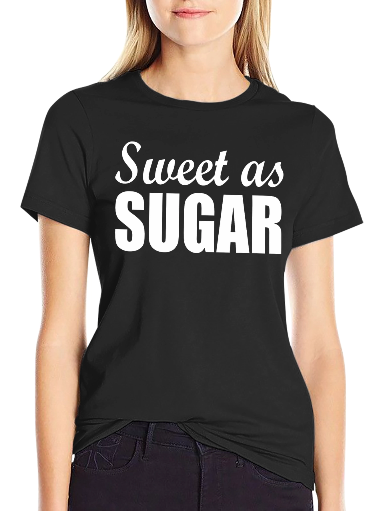 Sweet as Sugar Graphic Tee - Black