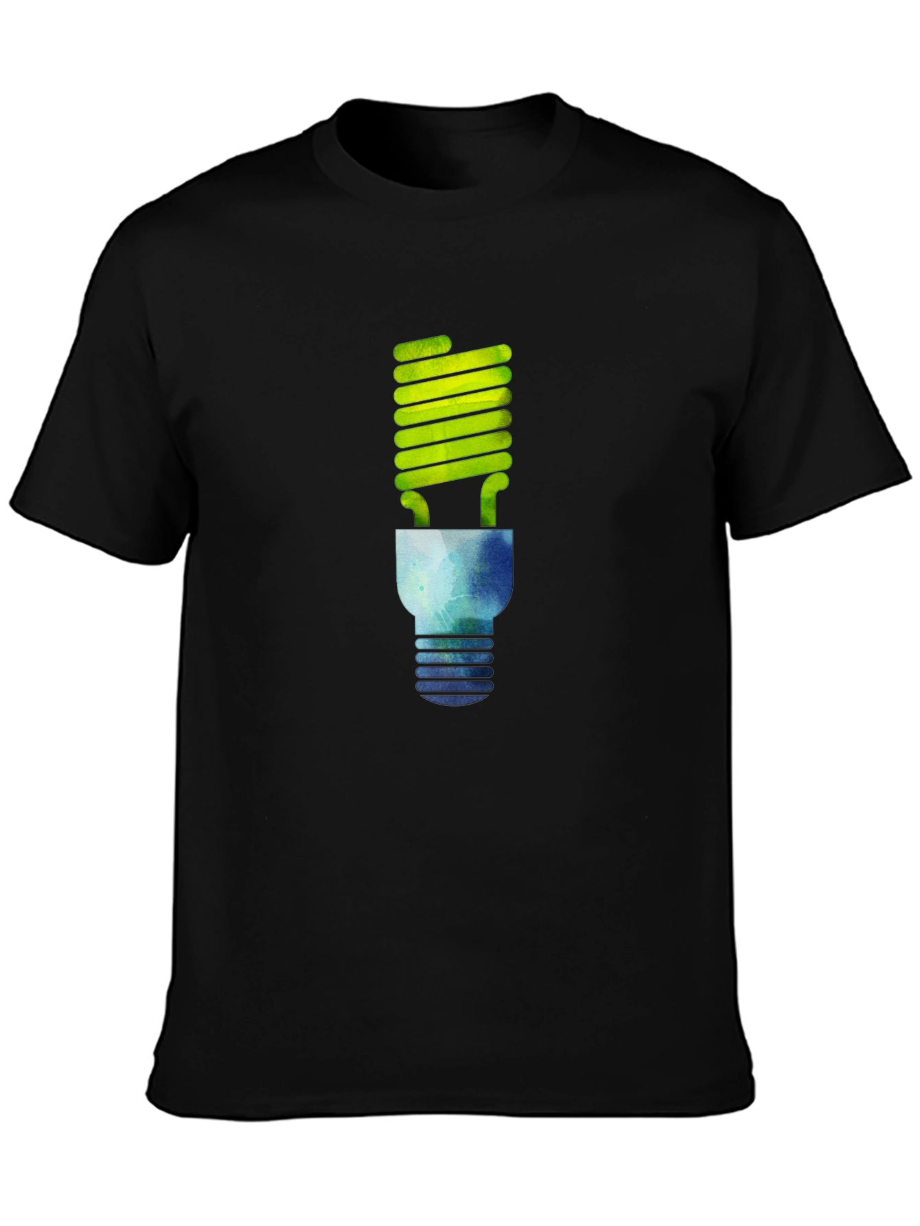 Eco-Friendly Bulb Graphic T-Shirt