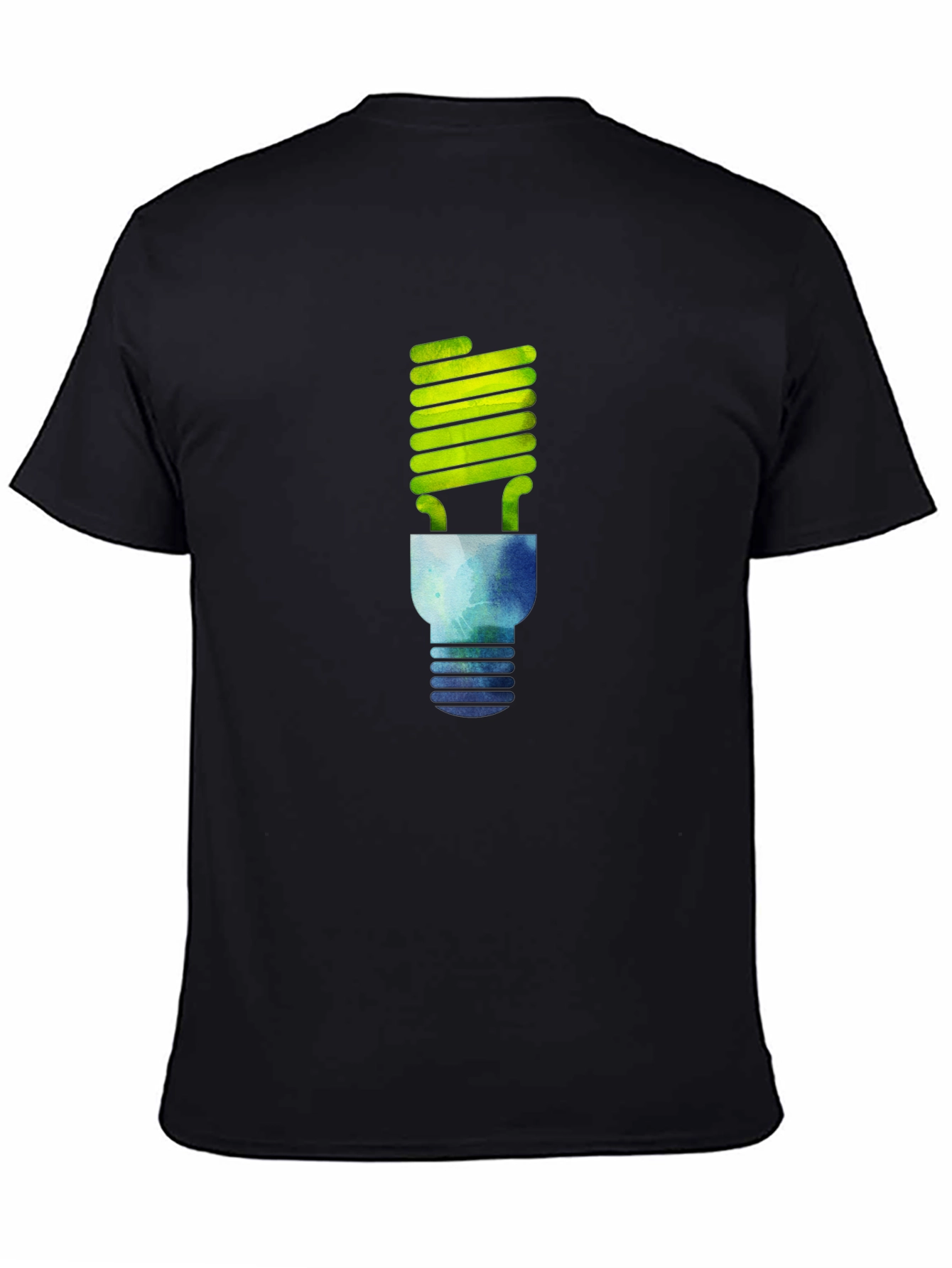 Eco-Friendly Bulb Graphic T-Shirt