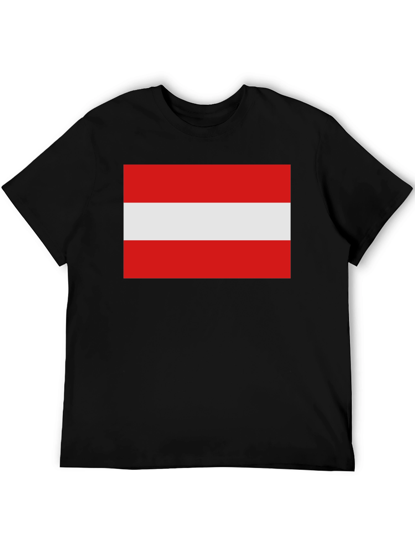 Austrian Flag T-Shirt - Classic Red and White Design