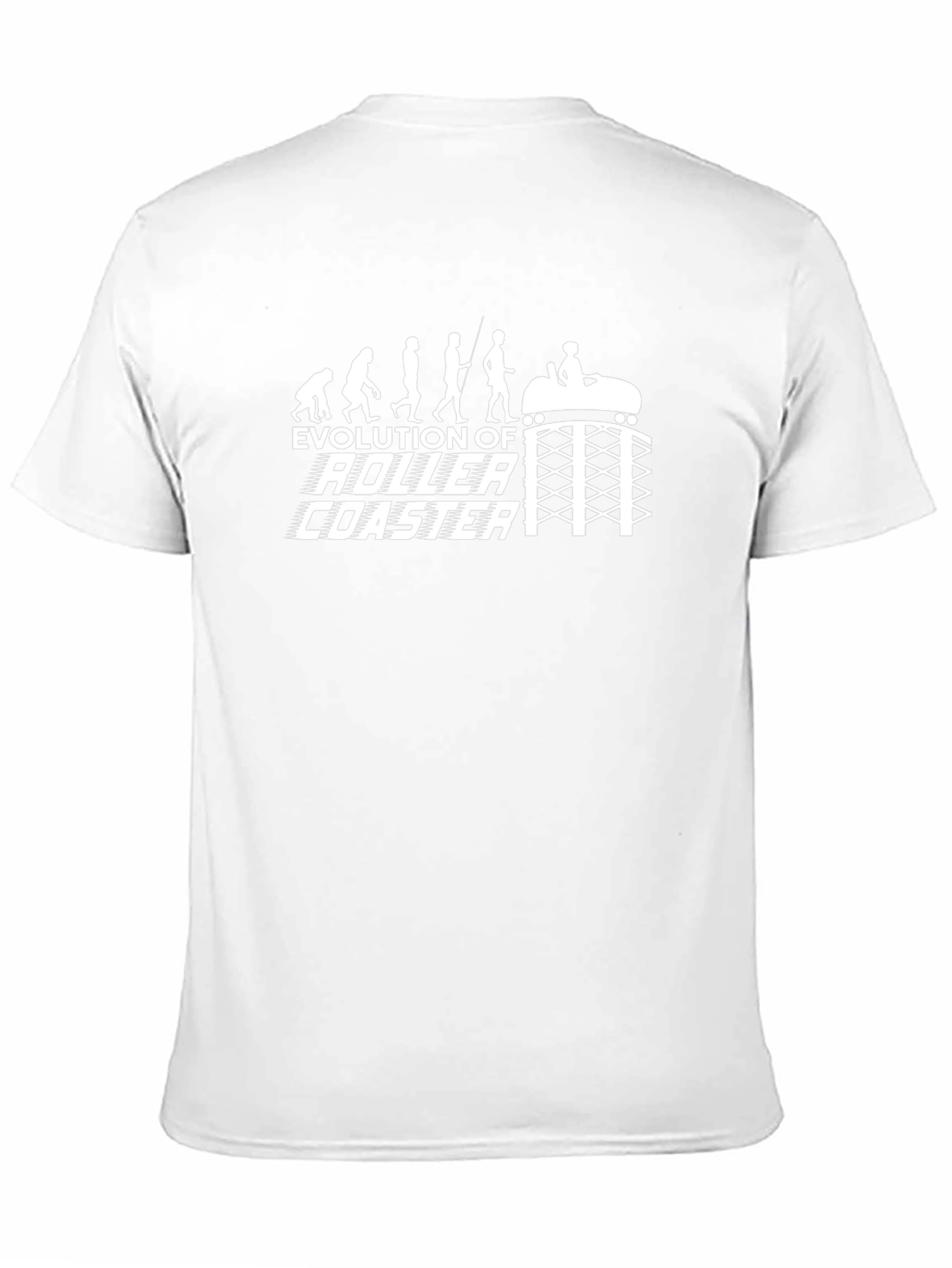 Evolution of Roller Coaster Graphic Tee - Black T-Shirt