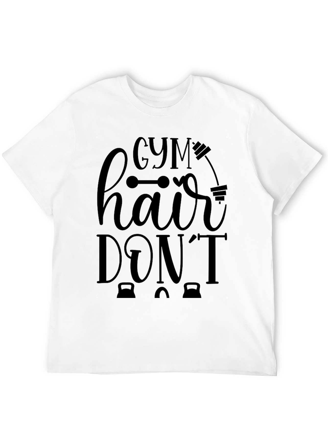 Gym Hair Dont Care Graphic T-Shirt