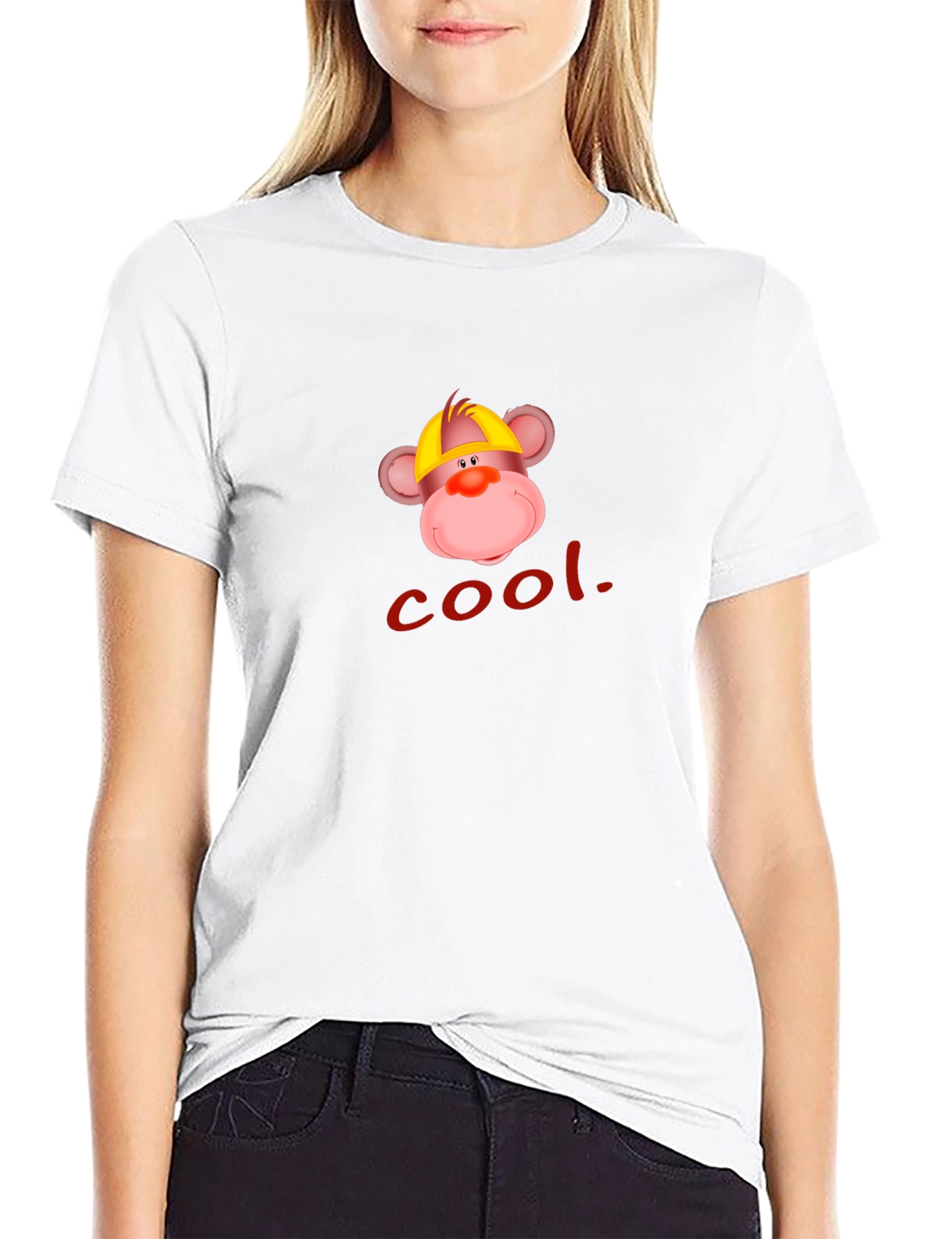 Cool Monkey Graphic Tee - Casual Black T-Shirt