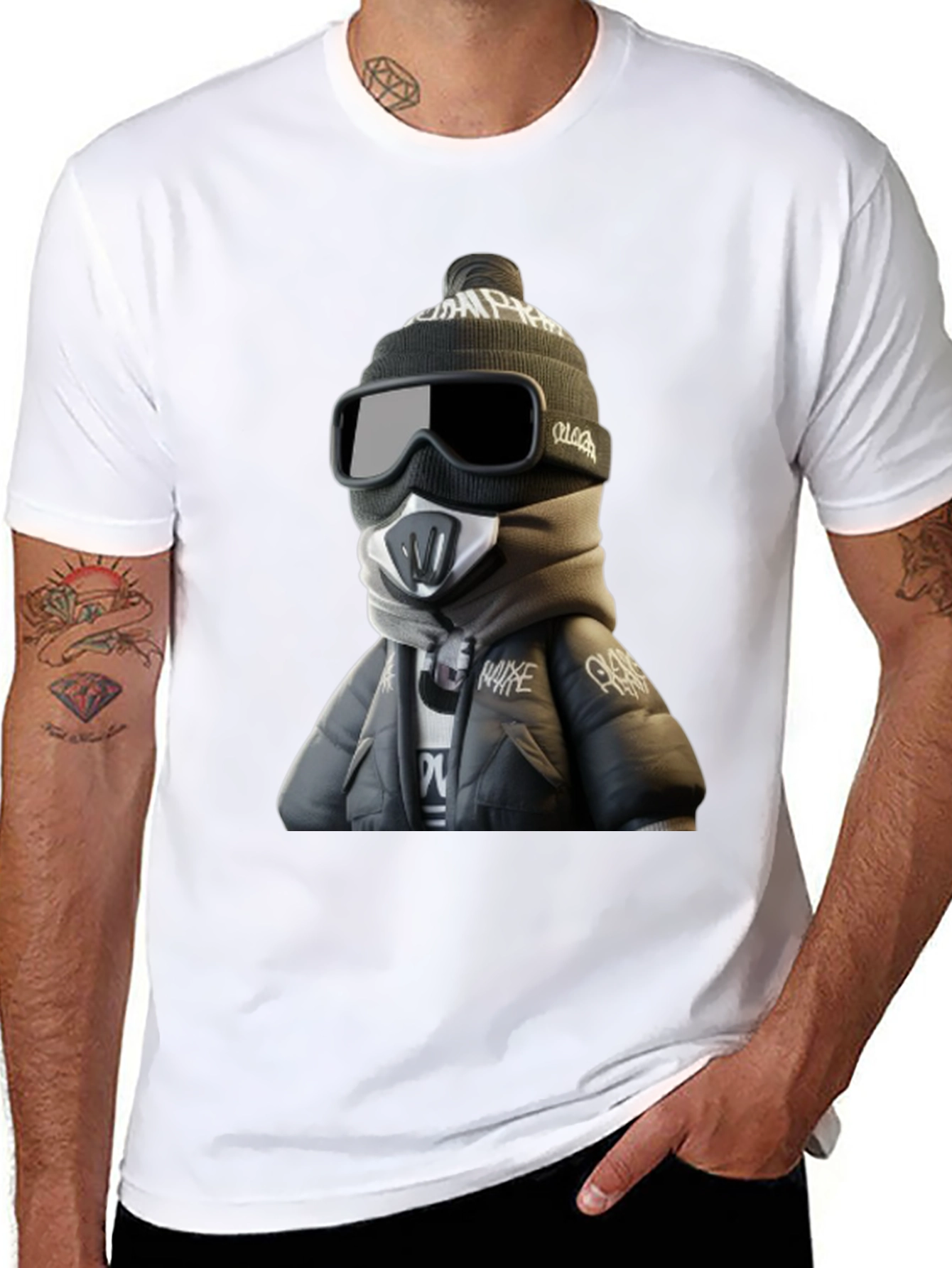 Urban Style Character Graphic Print T-Shirt