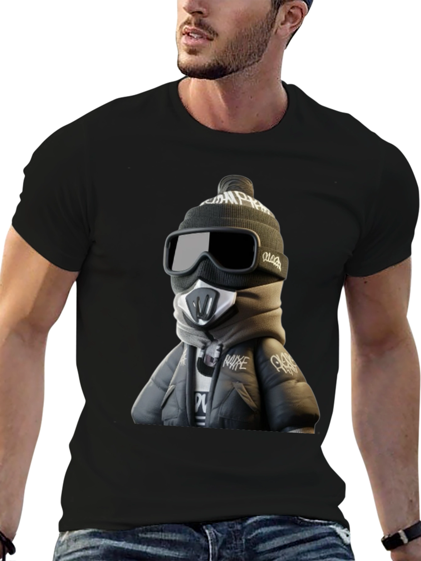 Urban Style Character Graphic Print T-Shirt