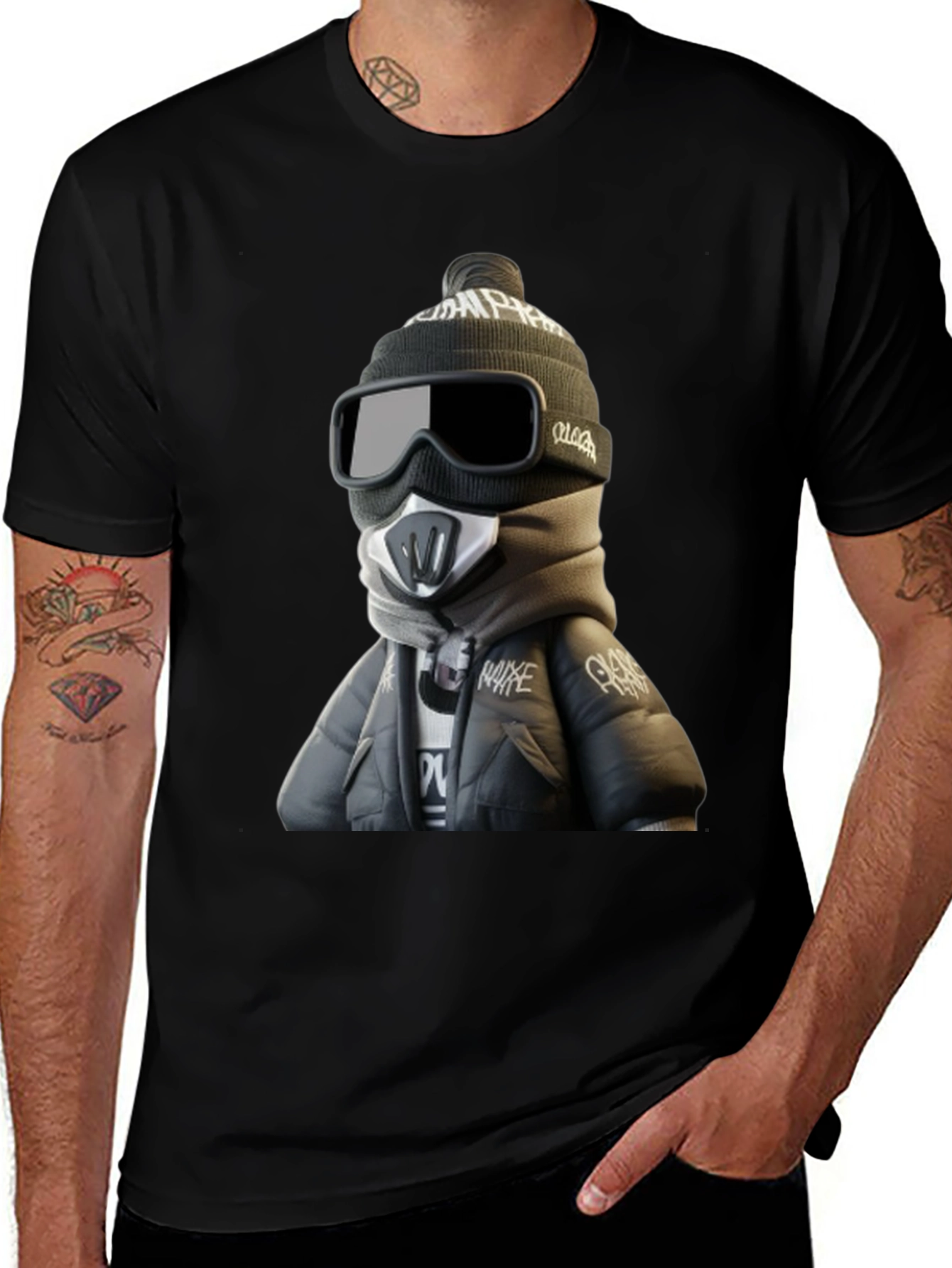 Urban Style Character Graphic Print T-Shirt