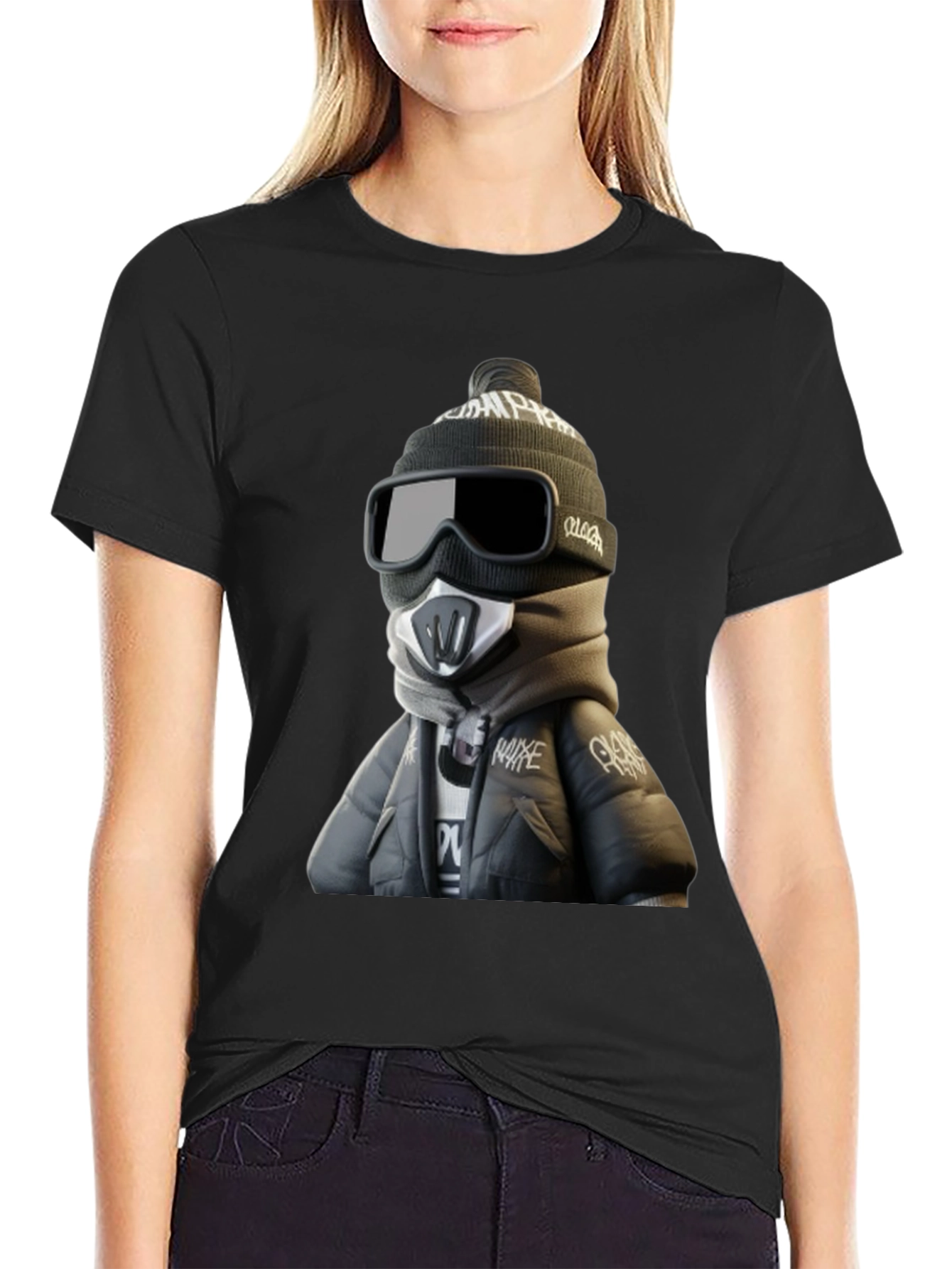 Urban Style Character Graphic Print T-Shirt