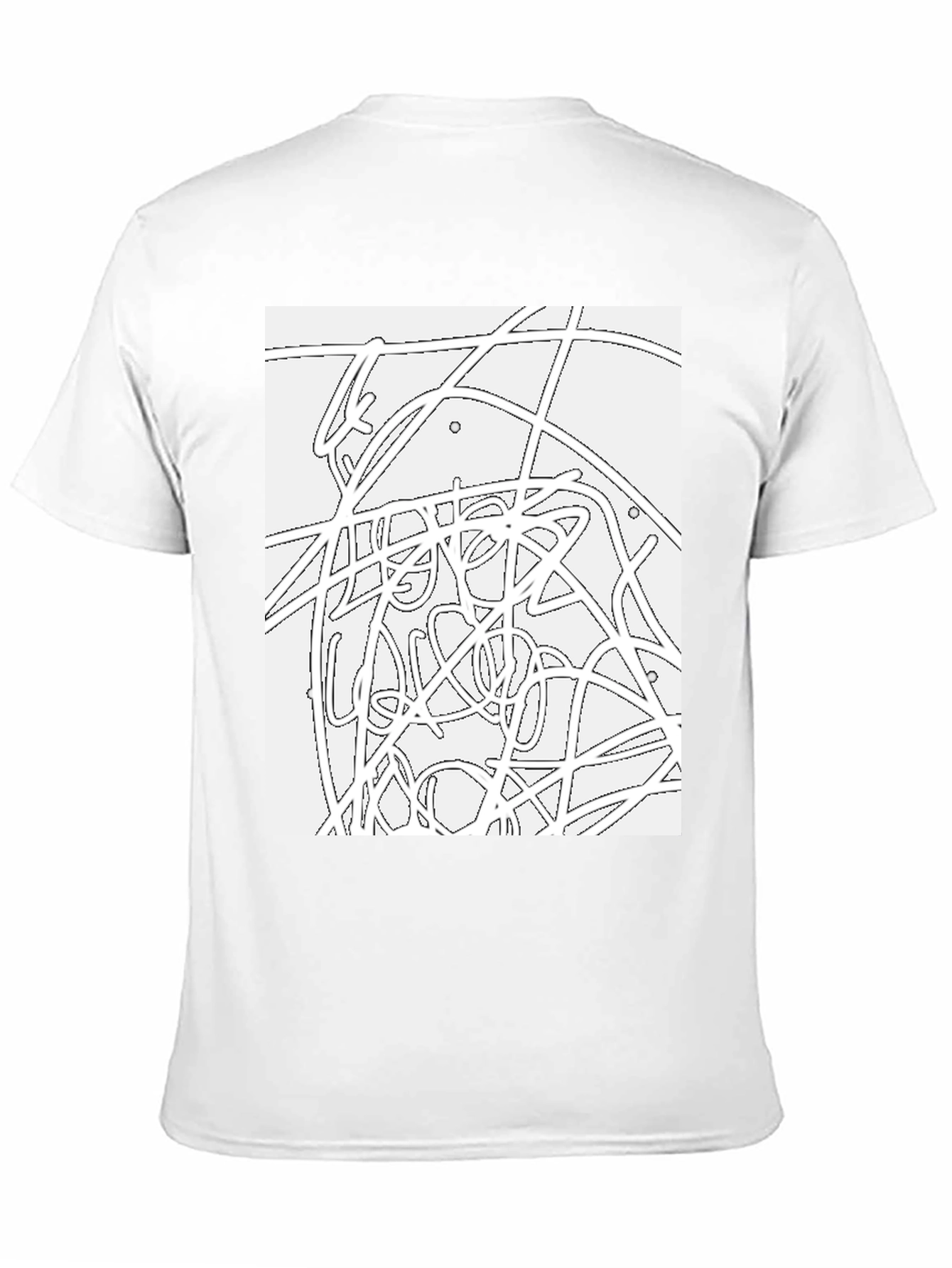 Abstract Line Art Graphic Tee - Modern Style