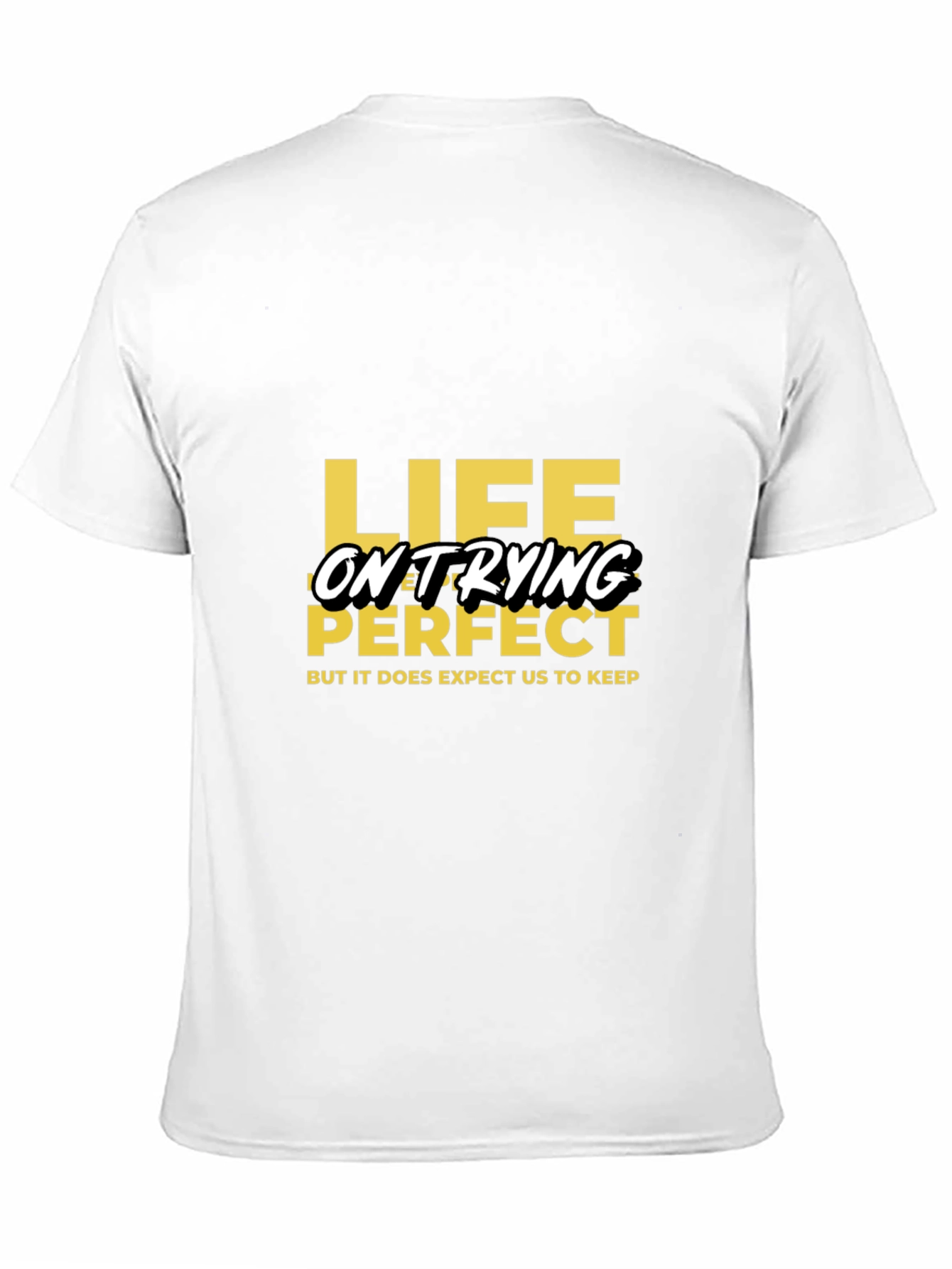 Life on Trying - Black Graphic Tee