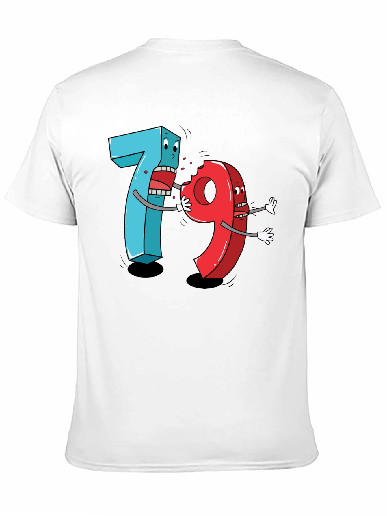 Funny 7 Ate 9 Cartoon Graphic Tee