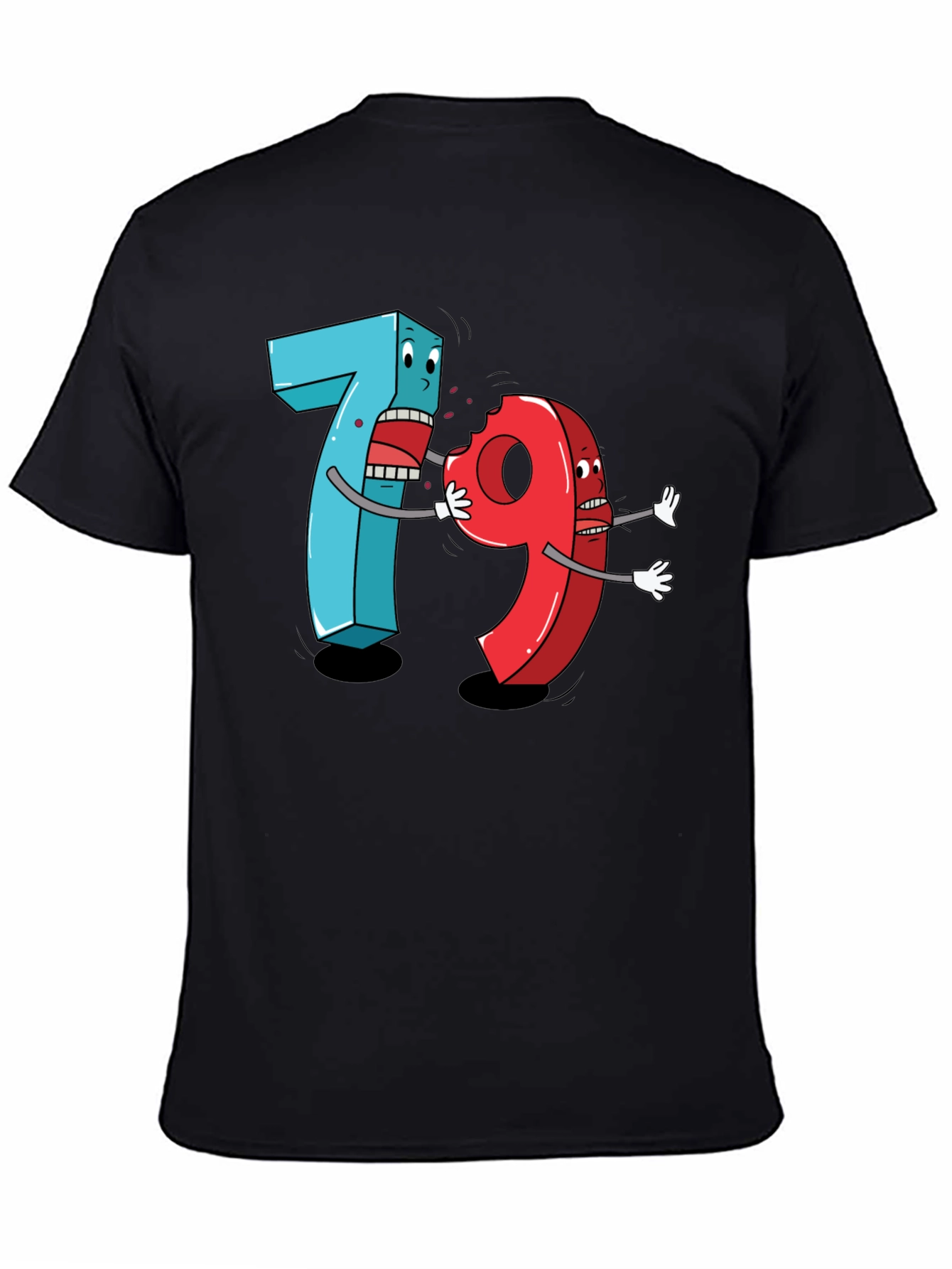 Funny 7 Ate 9 Cartoon Graphic Tee
