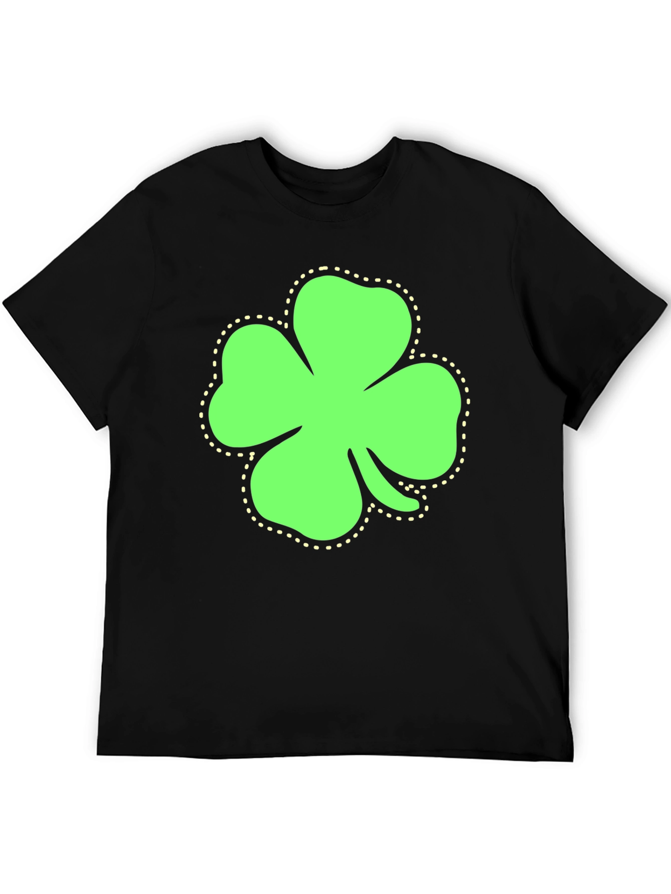St. Patricks Day Shamrock T-Shirt - Black