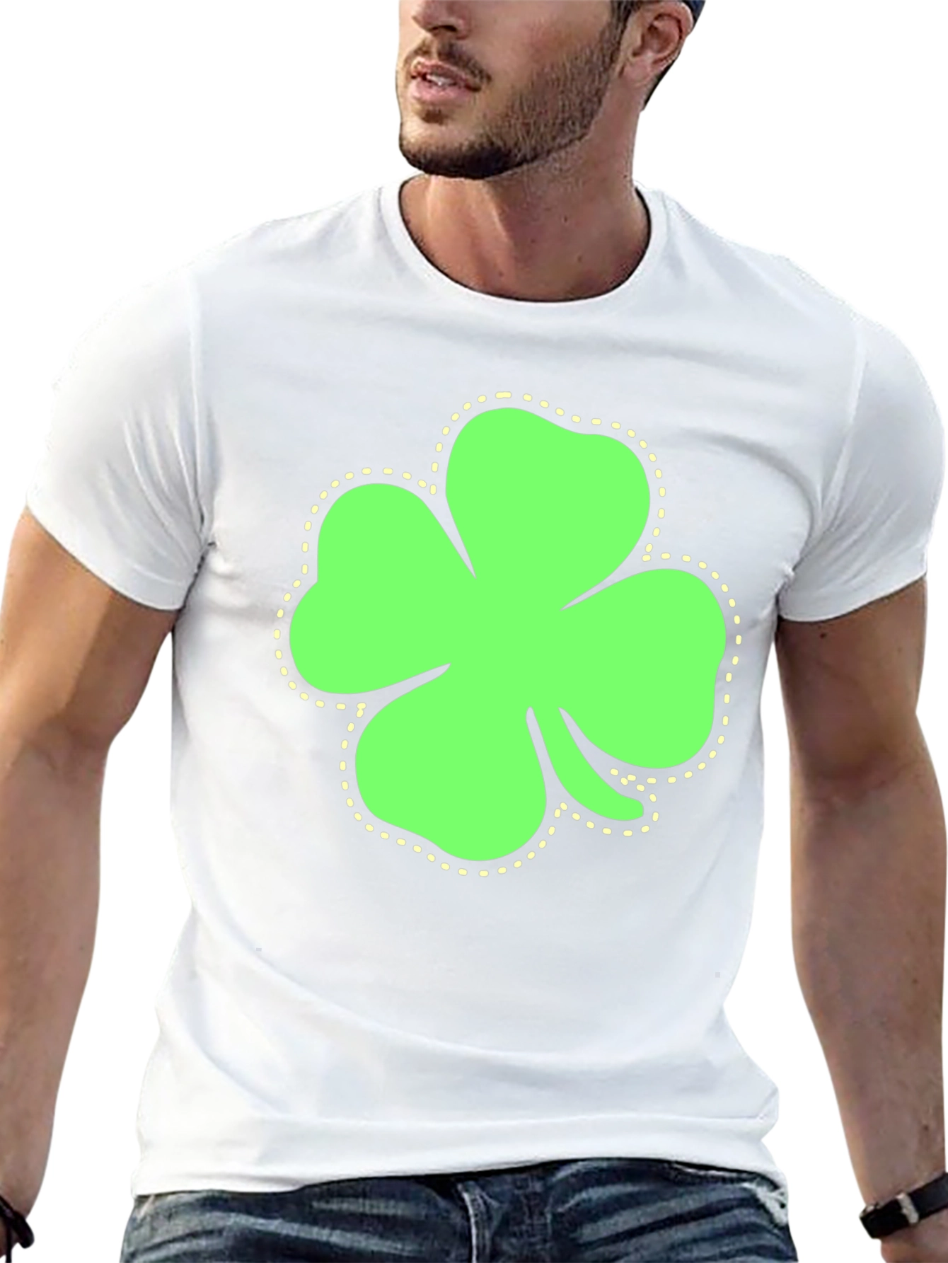 St. Patricks Day Shamrock T-Shirt - Black