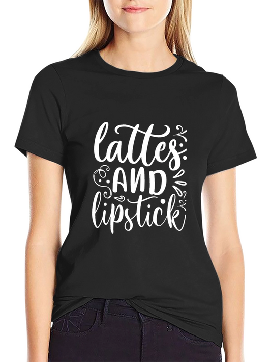 Lattes & Lipstick Graphic Tee