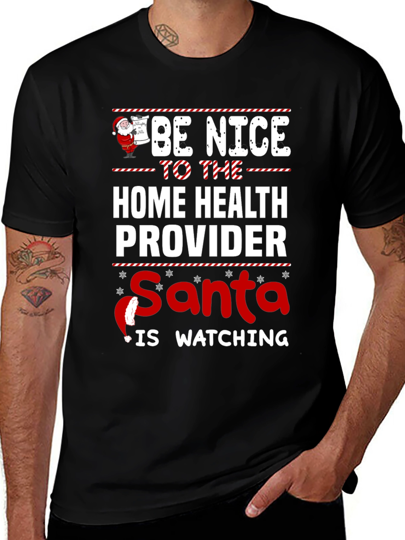 Home Health Provider Christmas T-Shirt