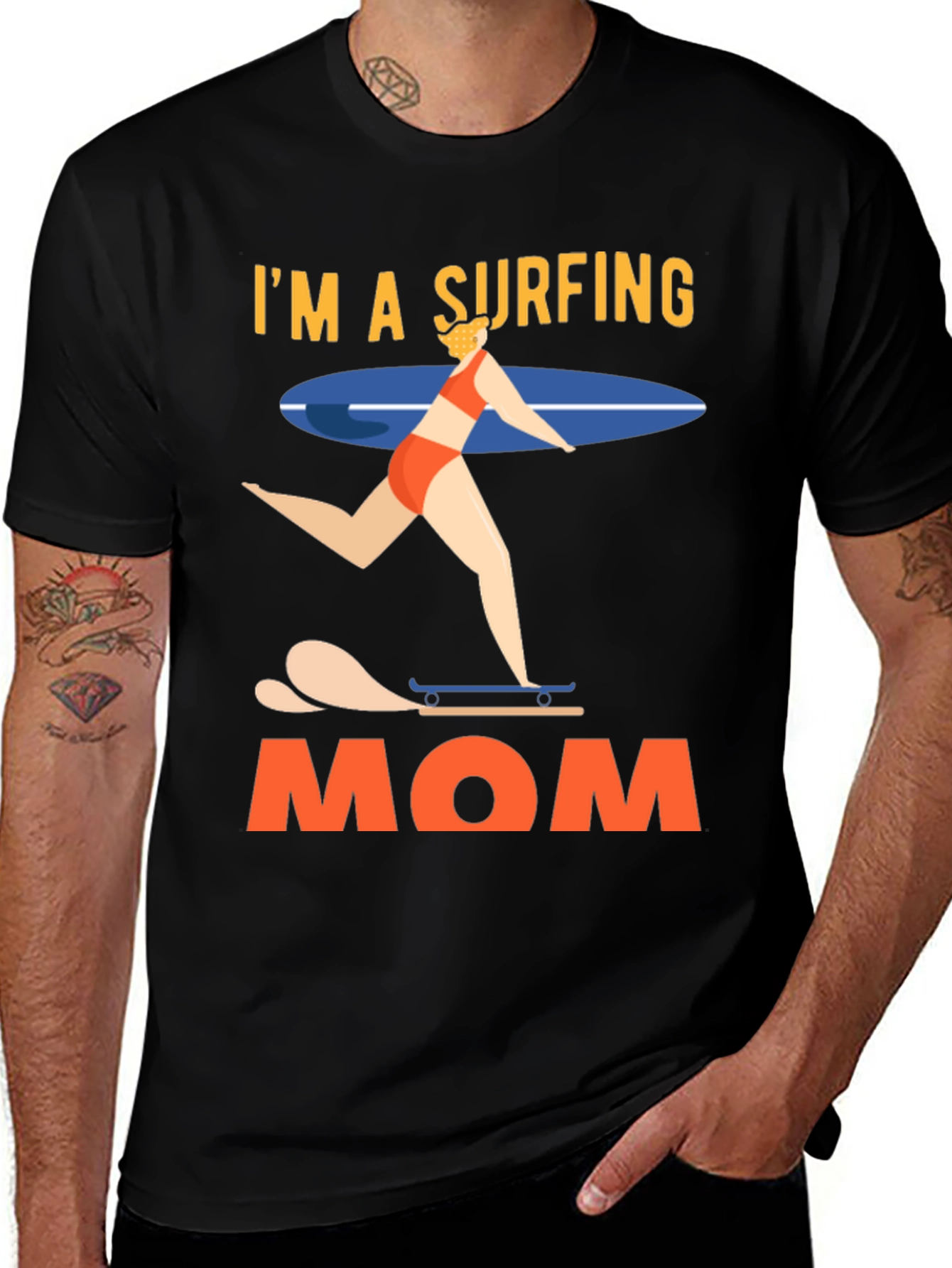 Im a Surfing Mom Graphic T-Shirt