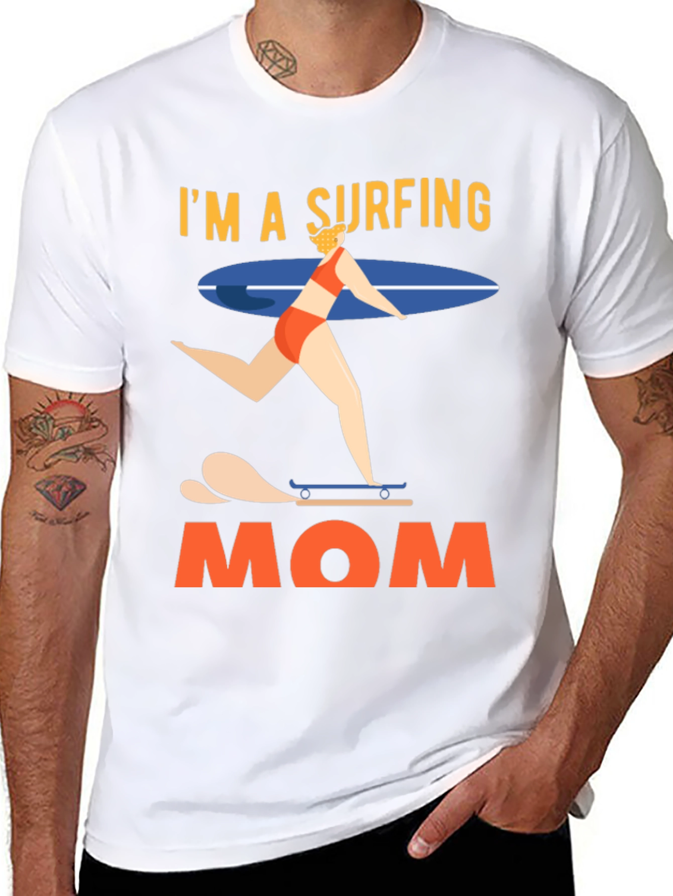 Im a Surfing Mom Graphic T-Shirt
