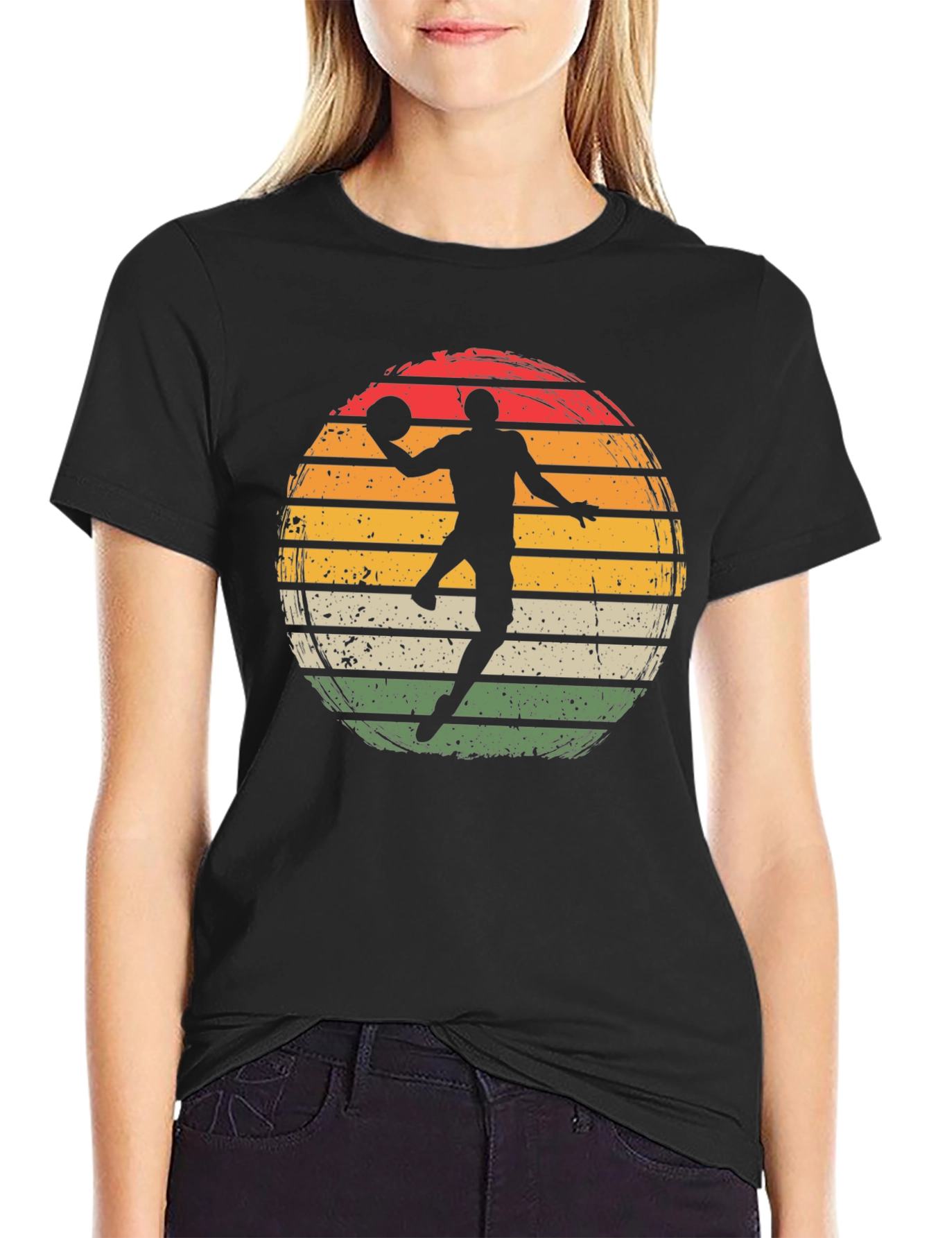 Retro Basketball Player Graphic Tee