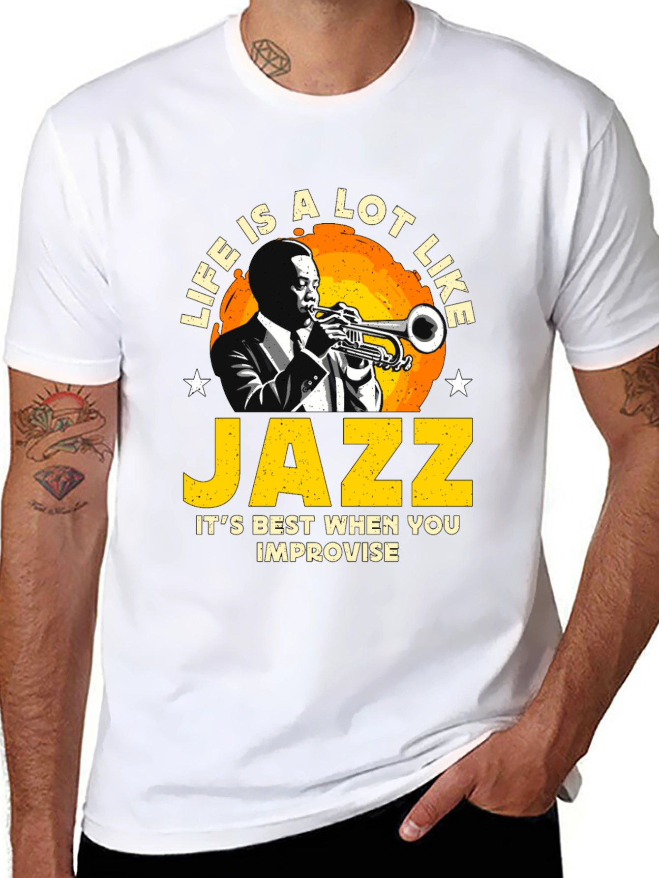Life is Jazz T-Shirt - Improvise Style