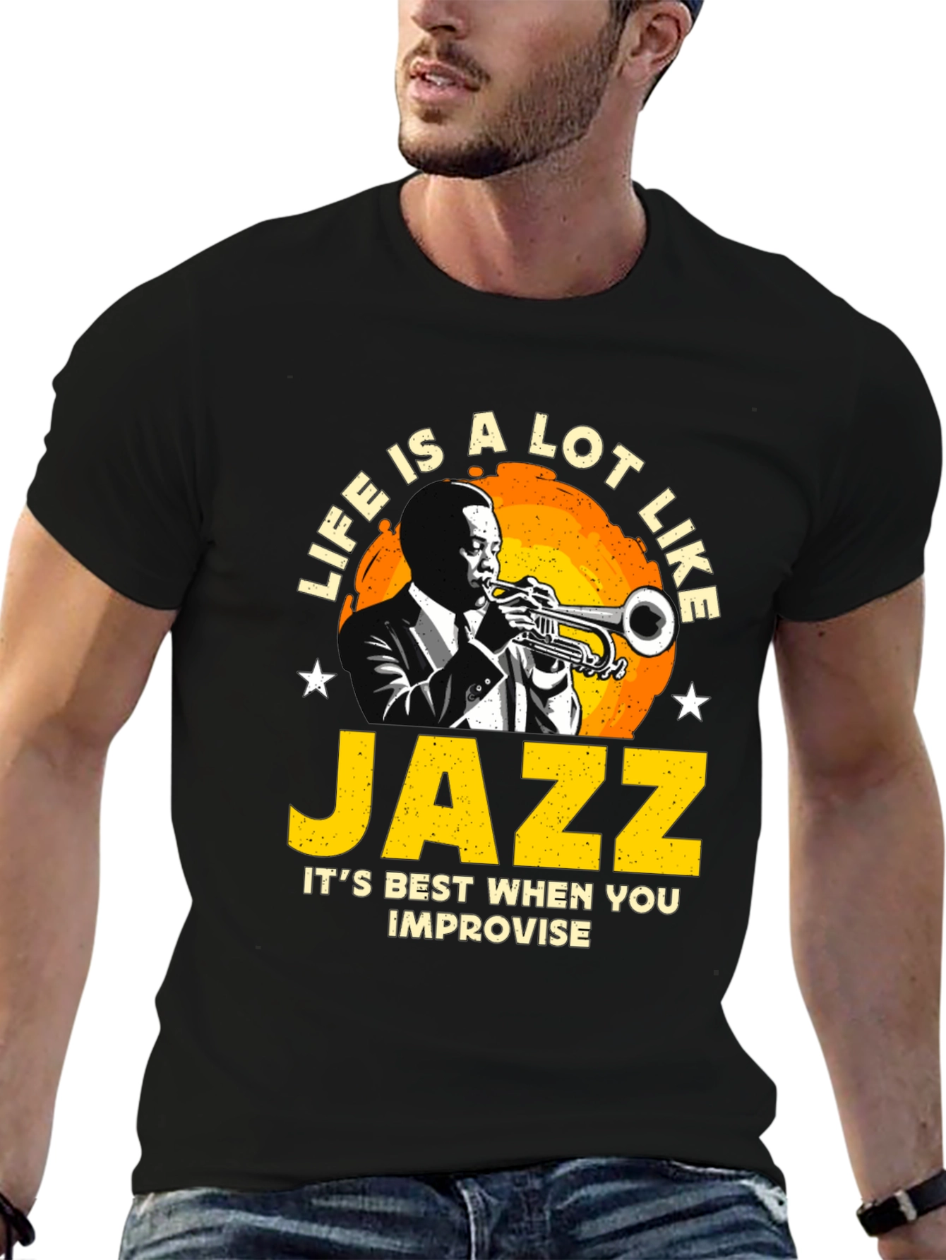 Life is Jazz T-Shirt - Improvise Style